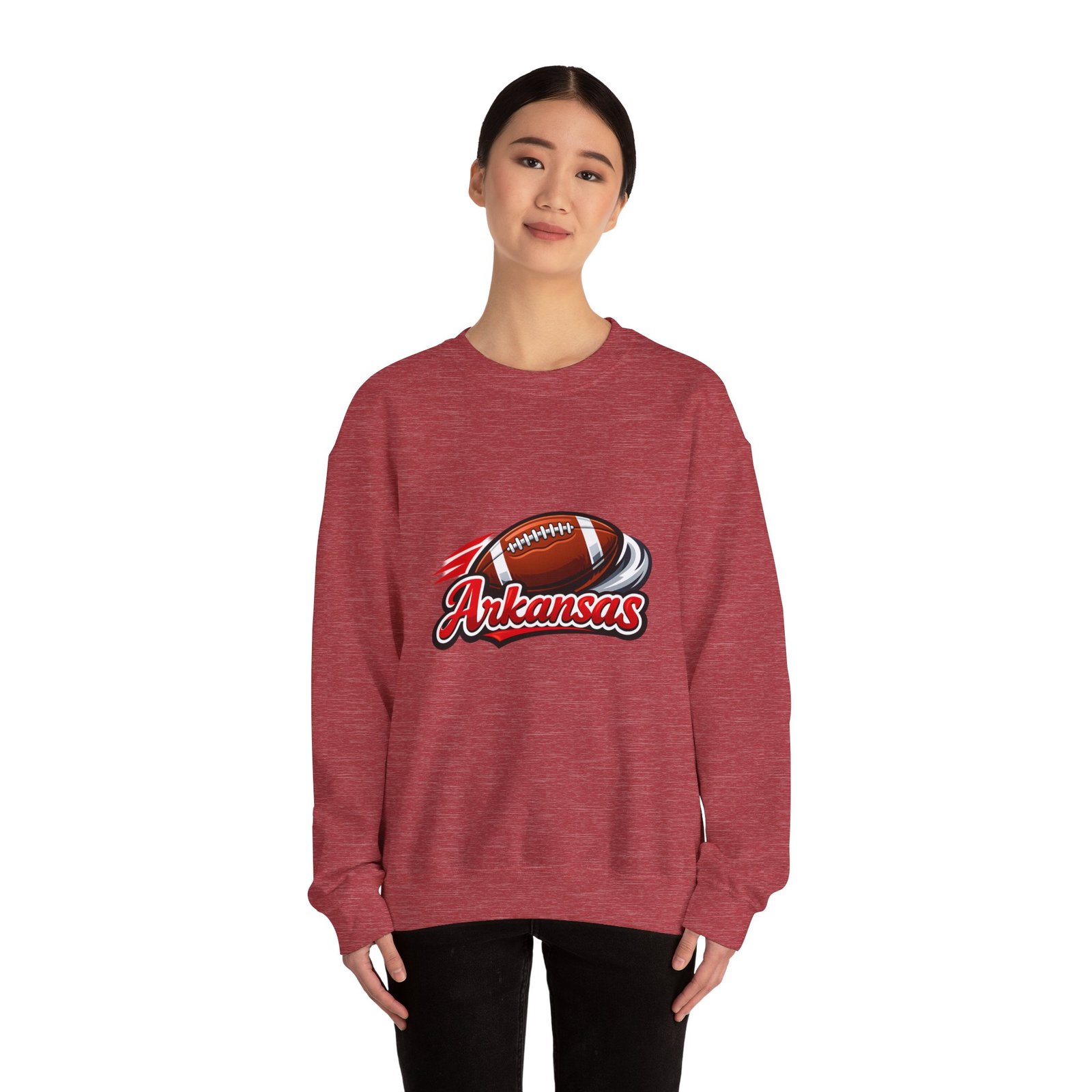 Arkansas Football Crewneck Sweatshirt — Retro Gridiron Logo - Image 44