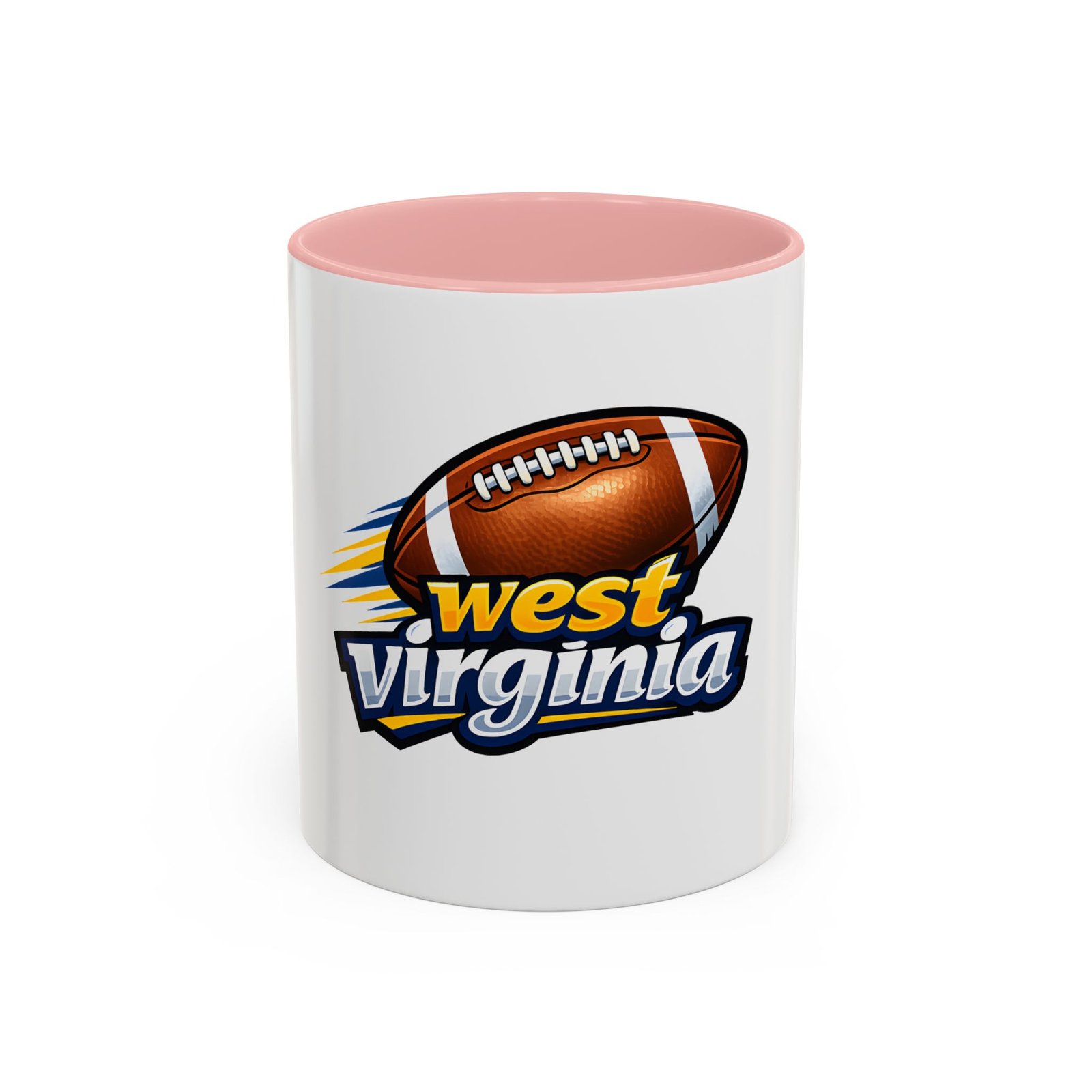 West Virginia Football Accent Coffee Mug (11/15oz) - Image 9