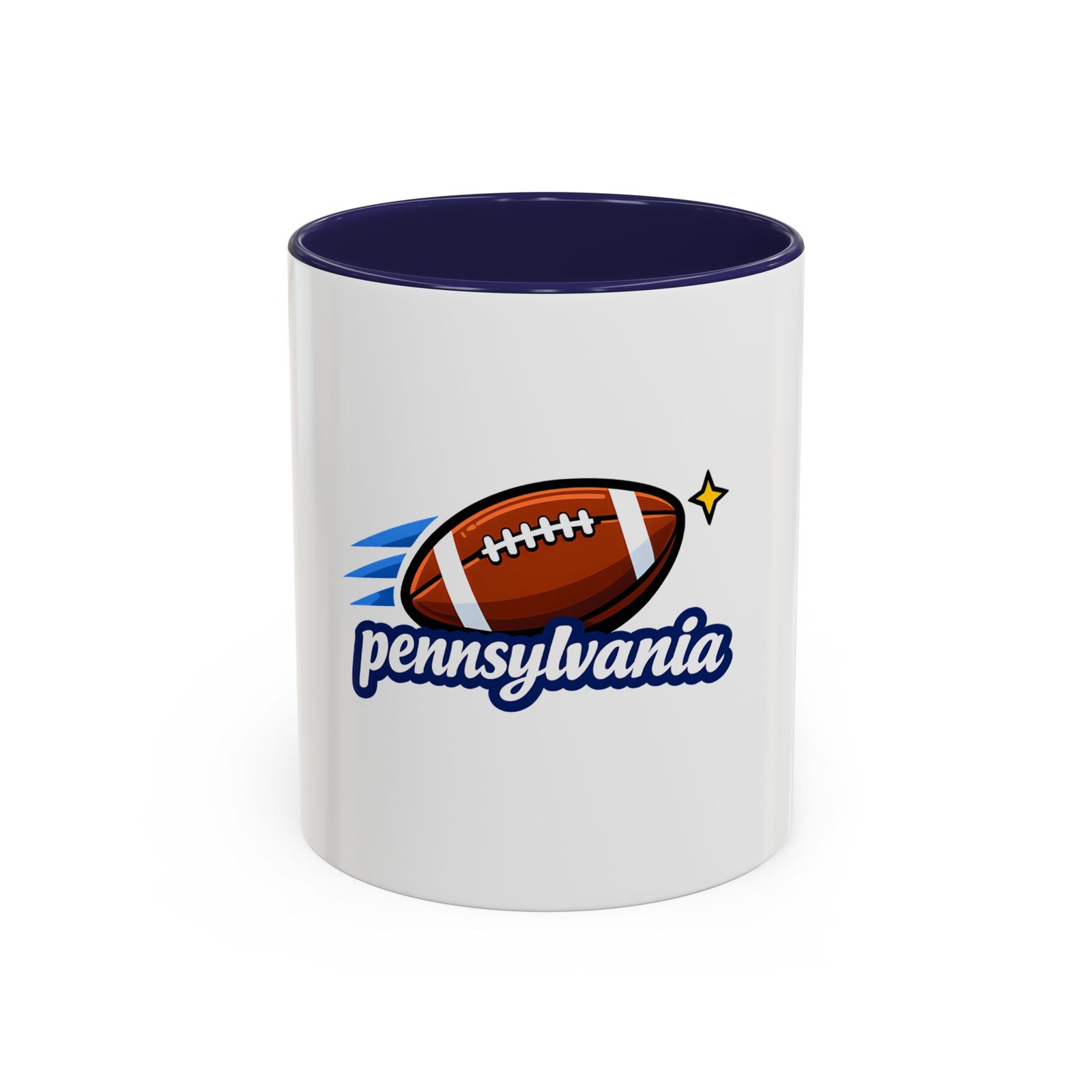 Pennsylvania Football Coffee Mug – Accent 11/15oz - Image 5