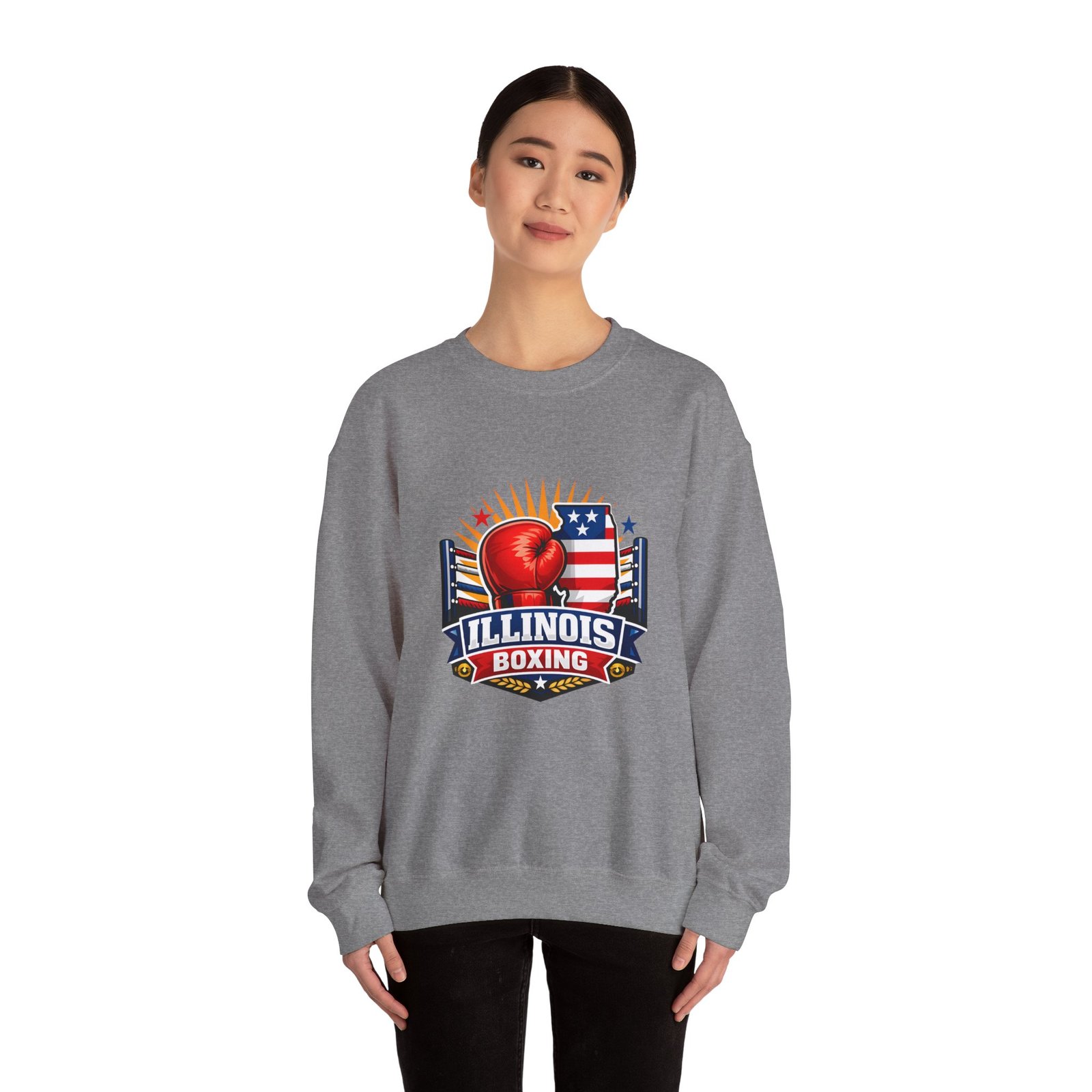 Illinois Boxing Crewneck Sweatshirt - Image 32