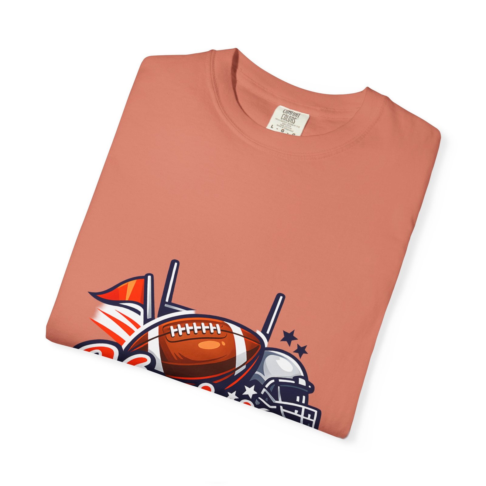 Virginia Football Helmet & Ball T-Shirt - Image 7