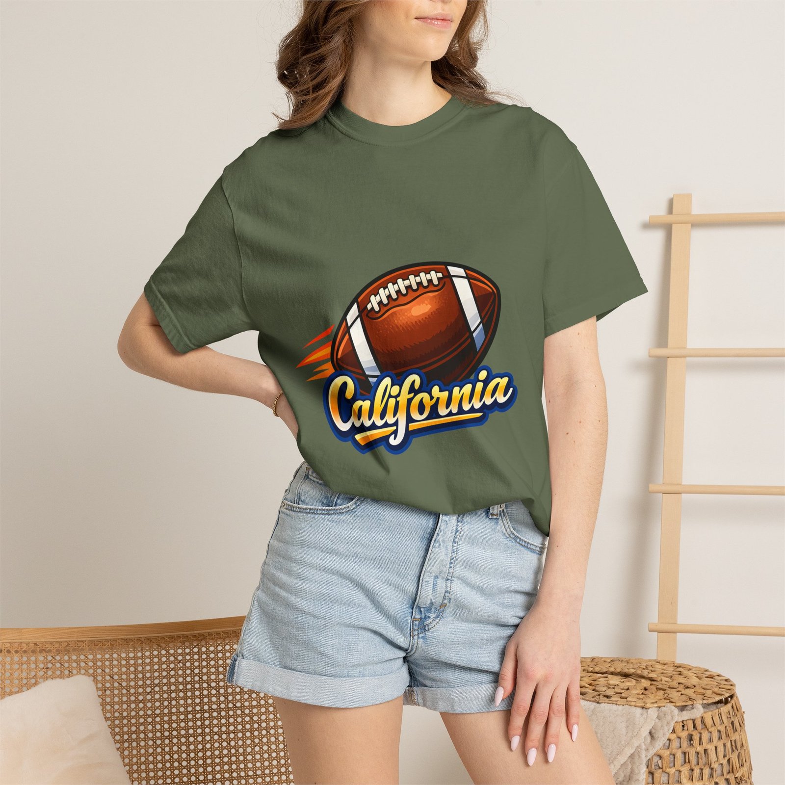 California Football T-Shirt — Vintage Style Gridiron Tee - Image 40