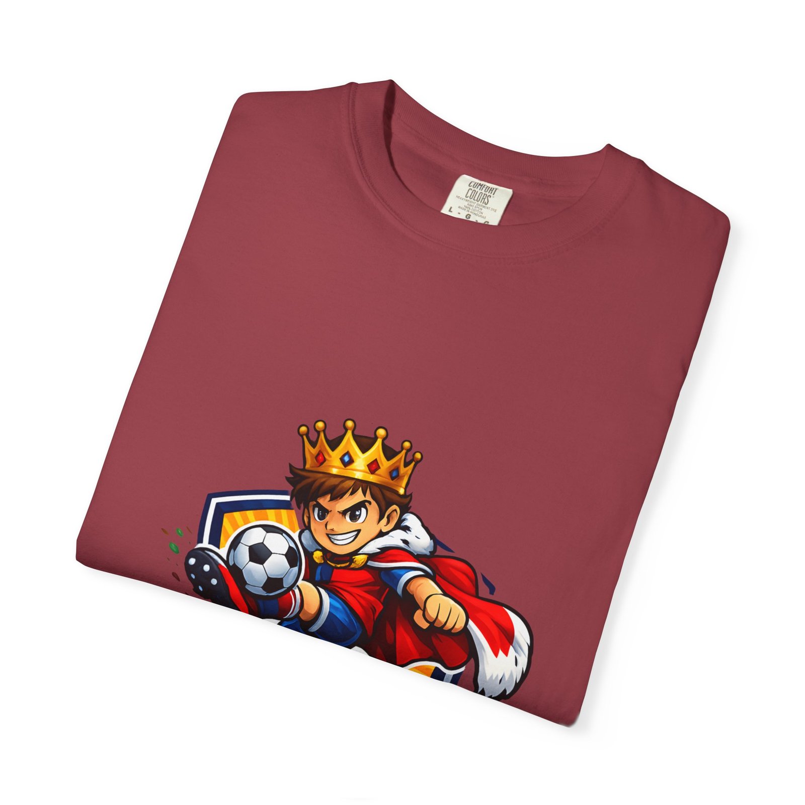 Soccer King T-Shirt — Kids' Youth Soccer Crown Graphic Tee - Image 55