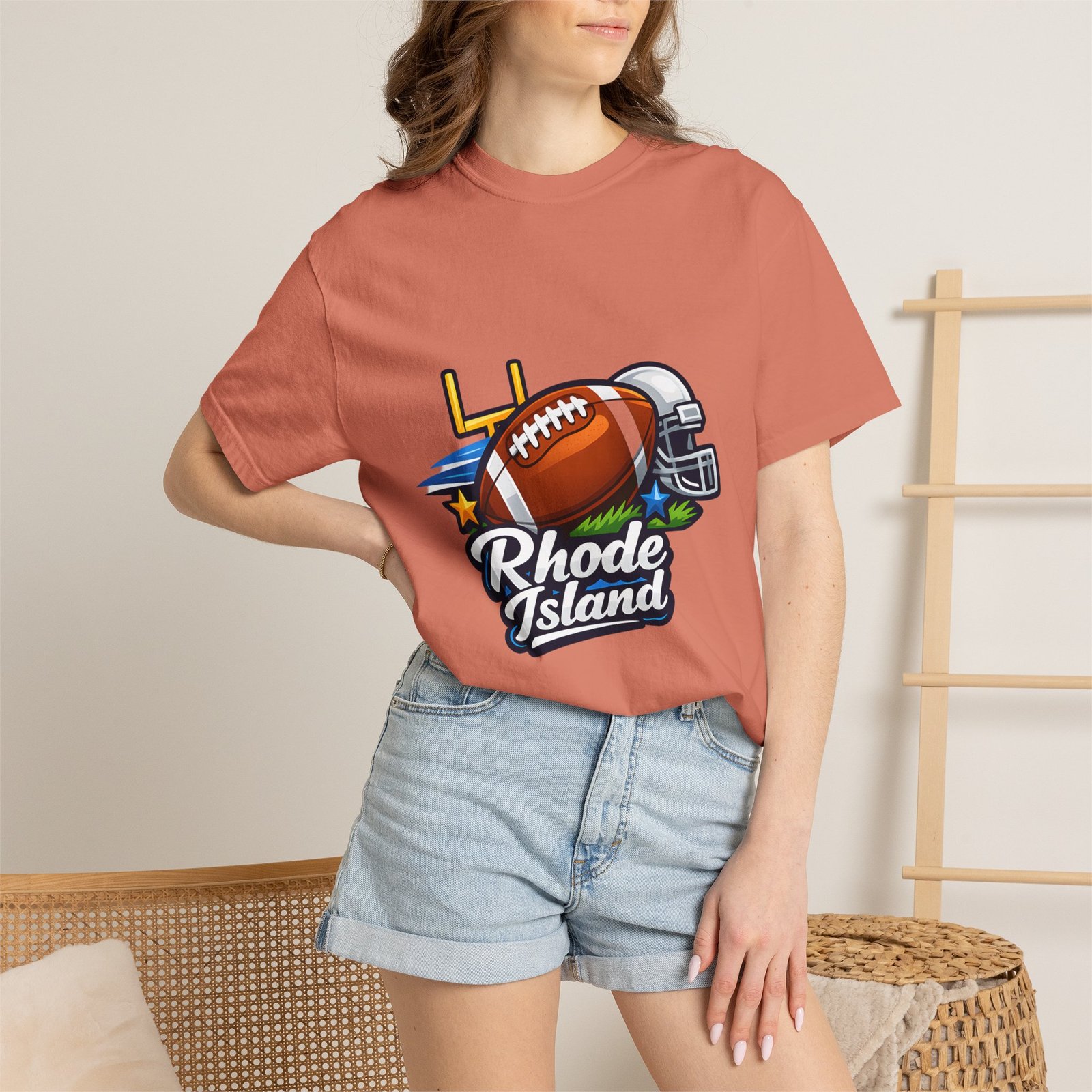 Rhode Island Football T-Shirt — State Pride Gridiron Tee - Image 8