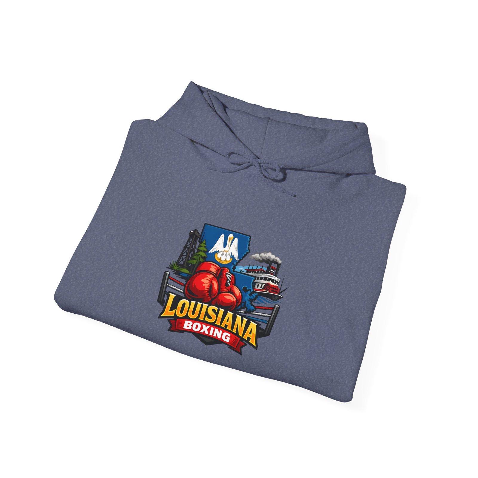 Louisiana Boxing Hoodie — Creole Fighting Team Logo Pullover - Image 40