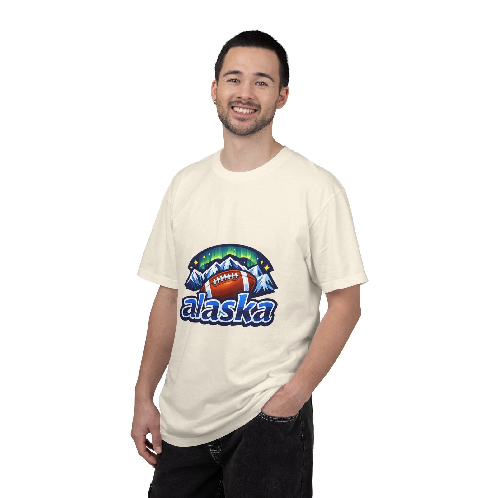 Alaska Football Bear Mountains T‑Shirt - Image 50