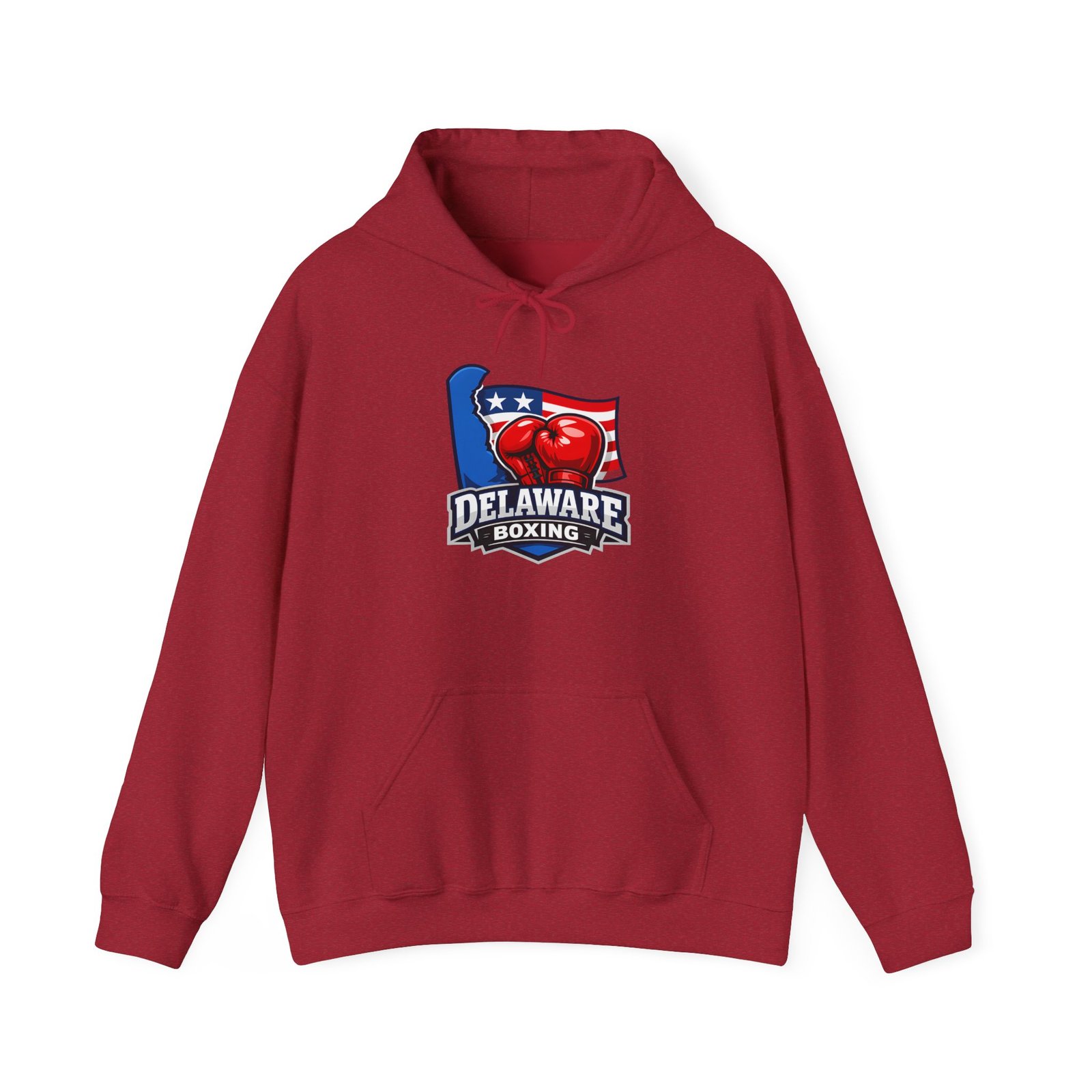 Delaware Boxing Hoodie – American Flag & Gloves Gym Sweatshirt - Image 45