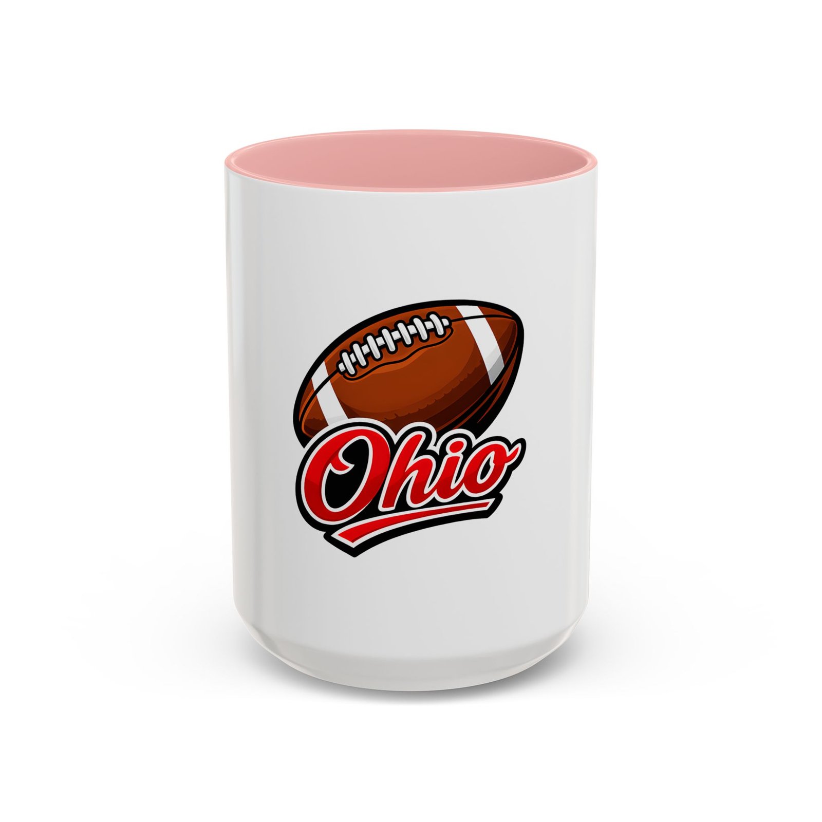 Ohio Football Accent Coffee Mug – 11/15oz Team Spirit Mug - Image 25