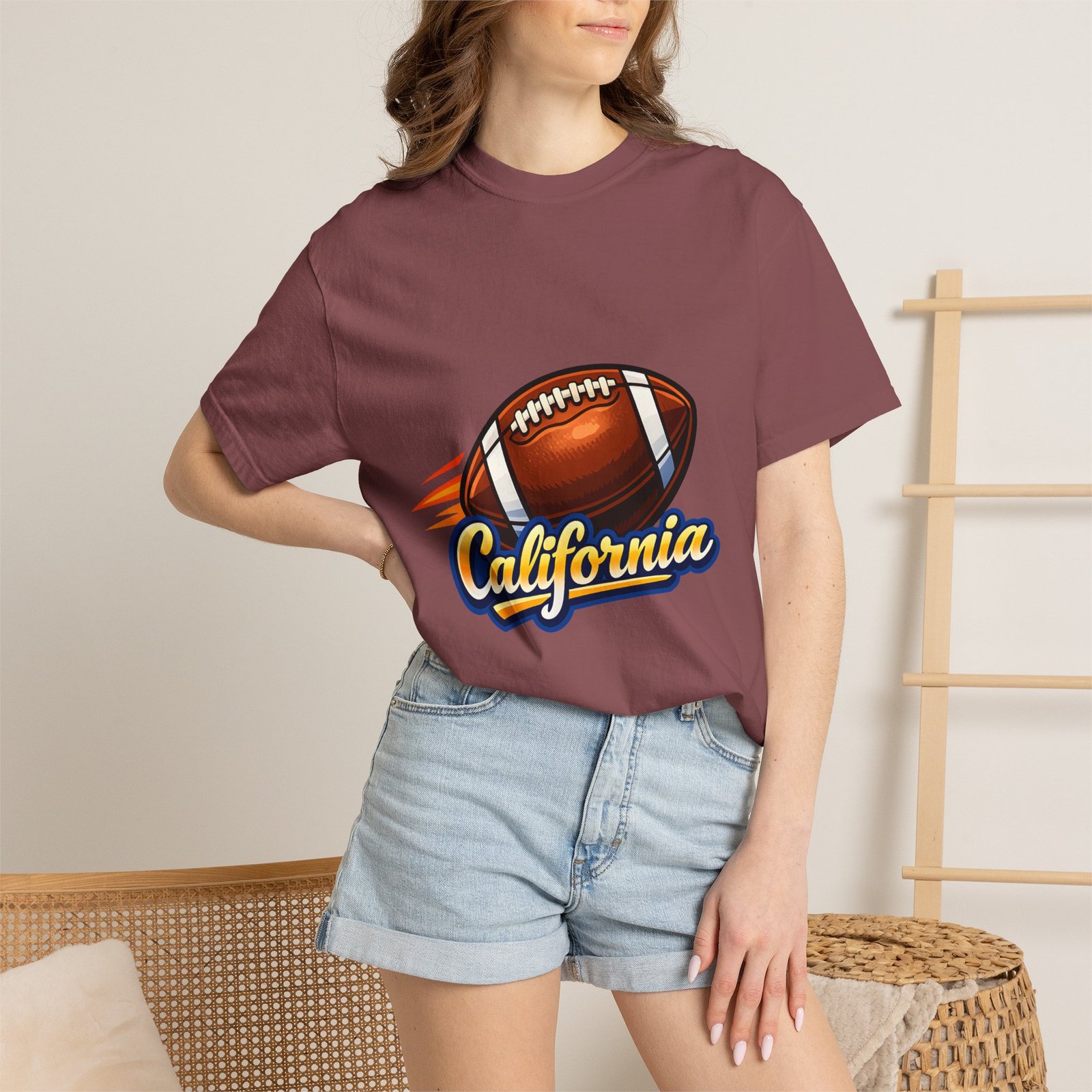 California Football T-Shirt — Vintage Style Gridiron Tee - Image 16