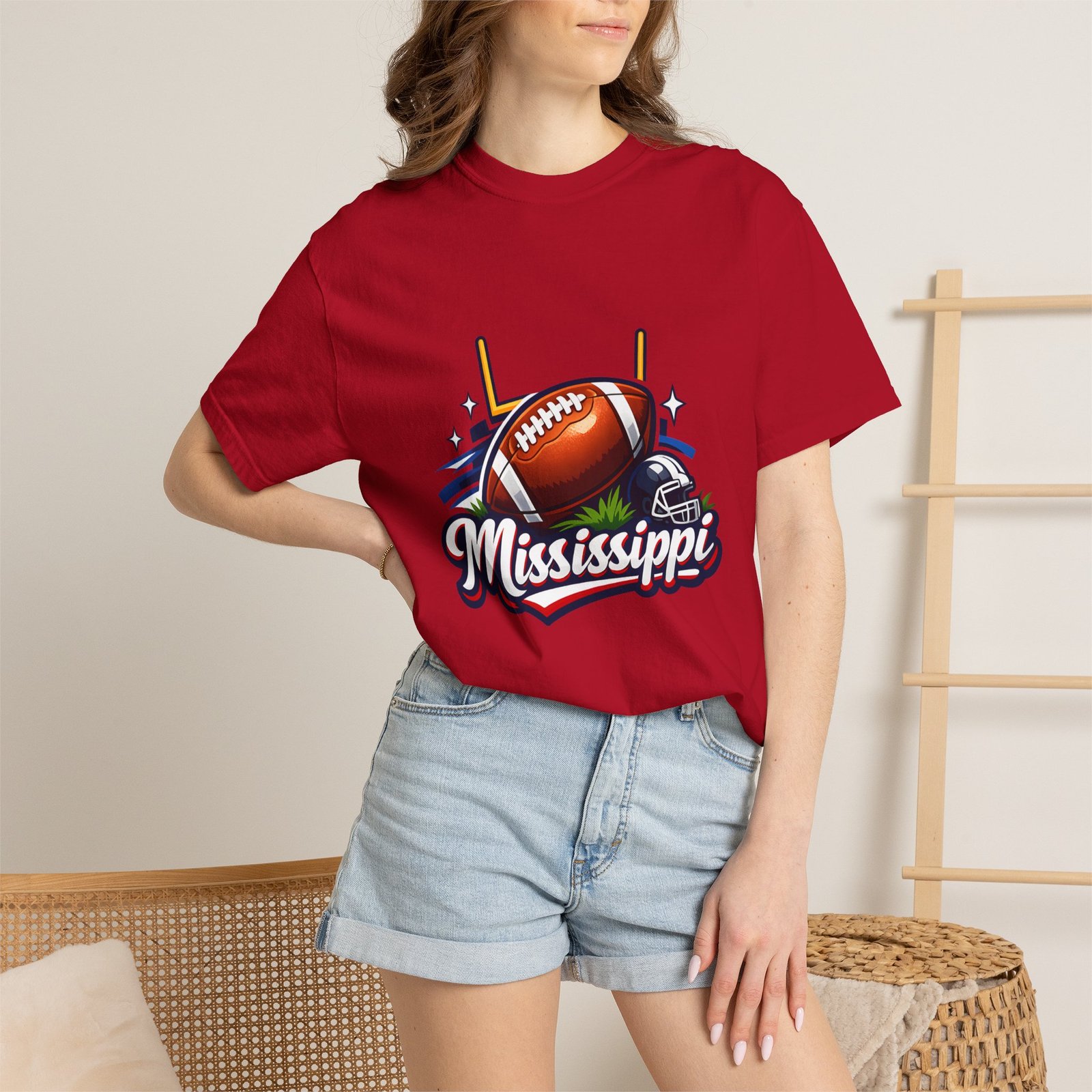Mississippi Football T-Shirt — Retro Gridiron Logo Tee - Image 60