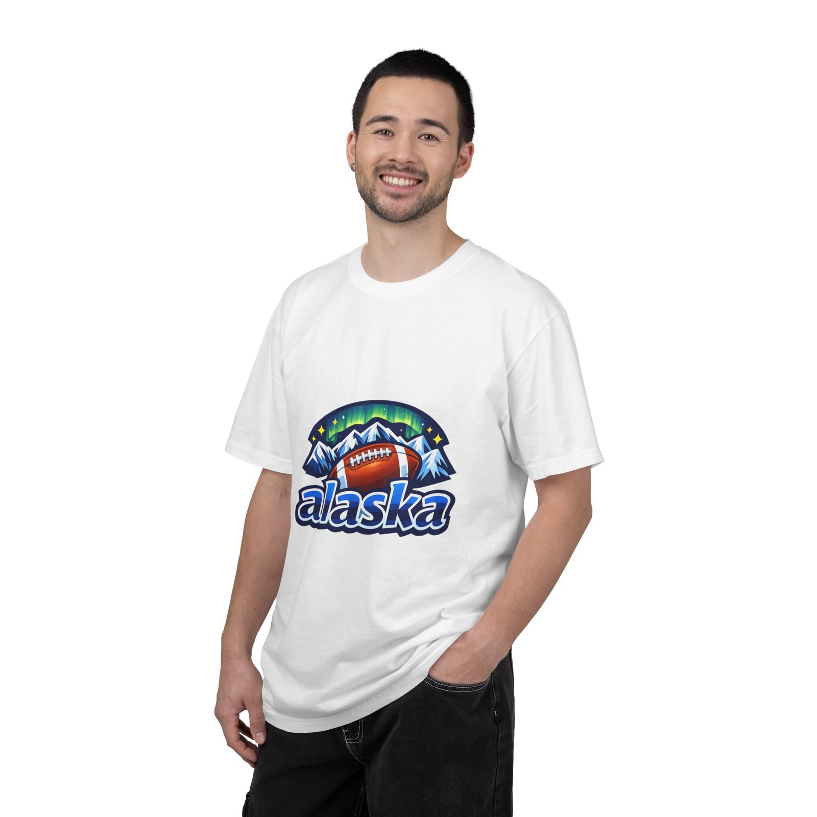 Alaska Football Bear Mountains T‑Shirt - Image 30