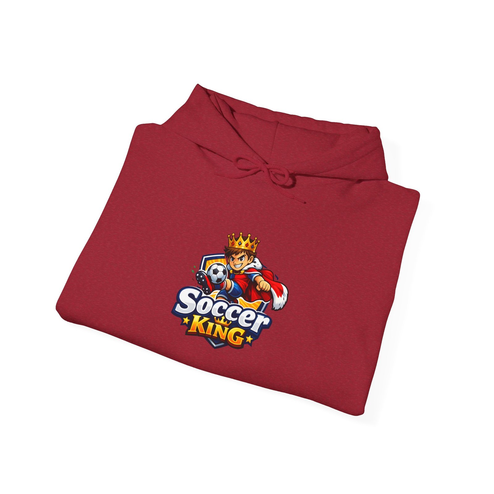 Soccer King Hoodie — Graphic Youth Soccer Crown Logo Pullover - Image 59
