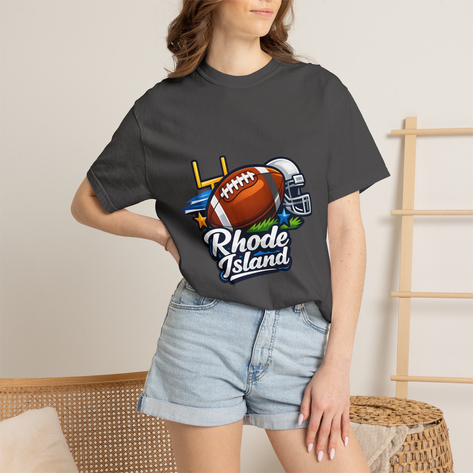 Rhode Island Football T-Shirt — State Pride Gridiron Tee - Image 48