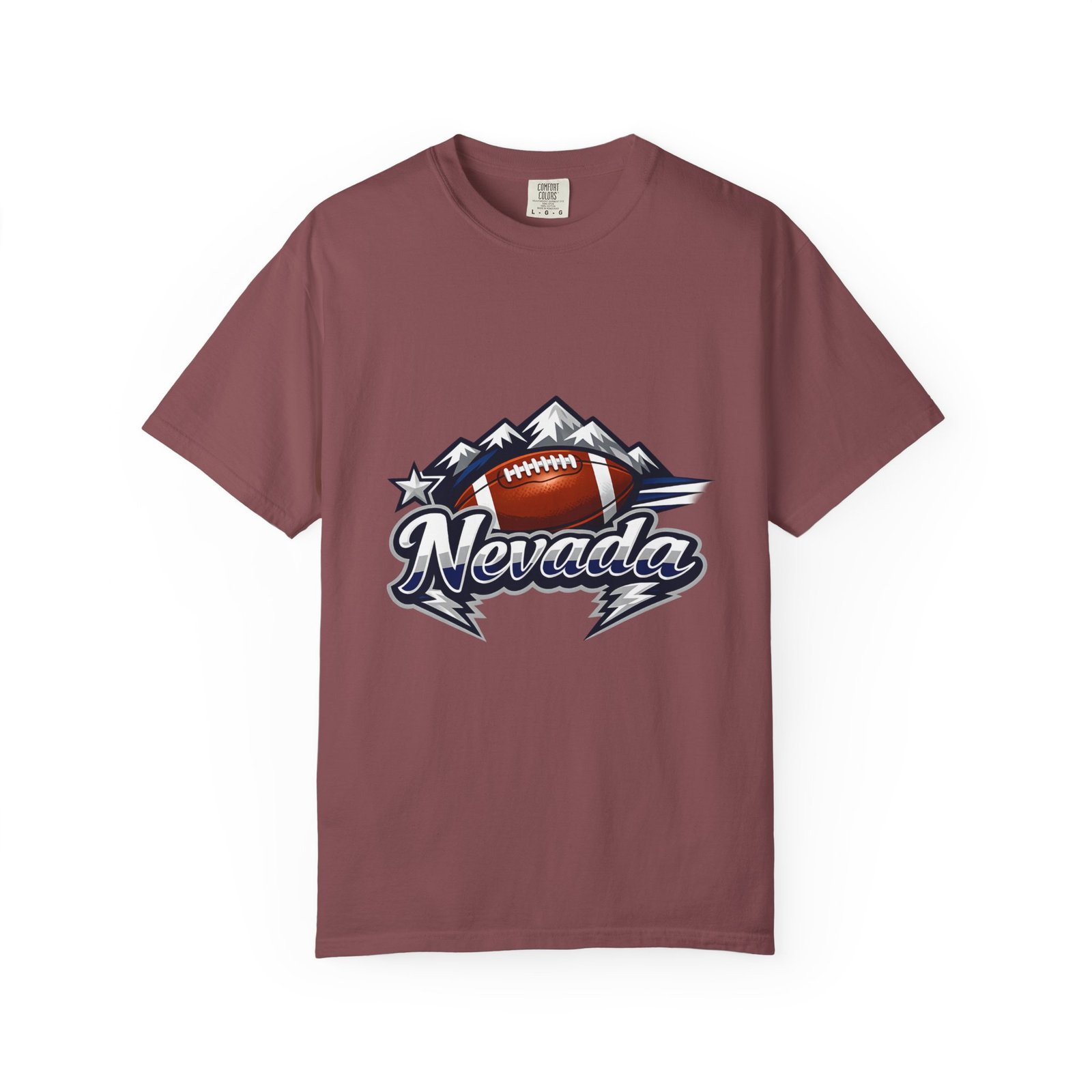 Nevada Football T-Shirt — Mountain Football Tee - Image 13