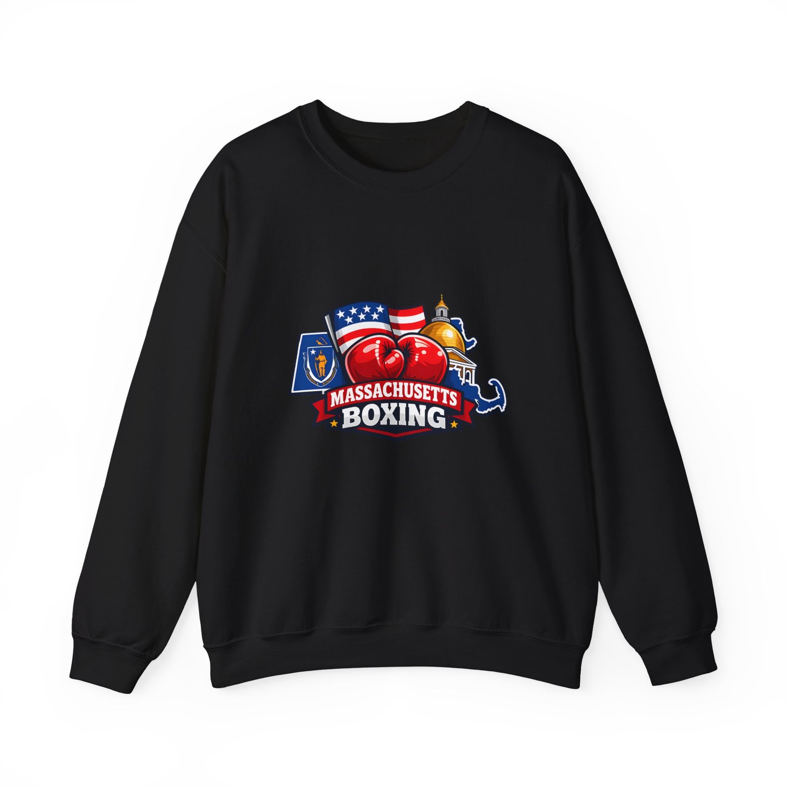Massachusetts Boxing Crewneck Sweatshirt - Image 17