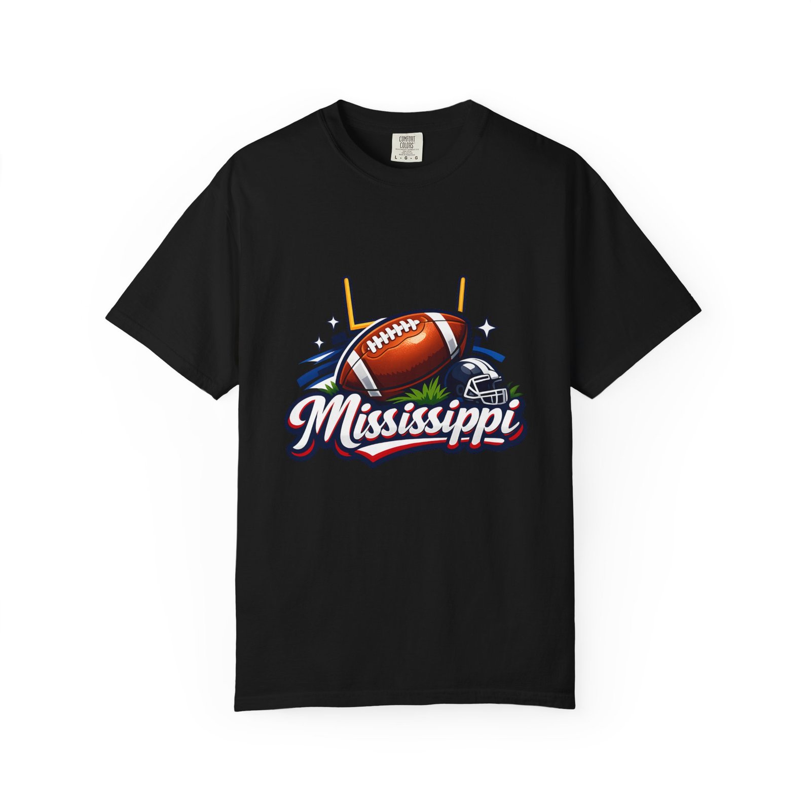 Mississippi Football T-Shirt — Retro Gridiron Logo Tee - Image 49