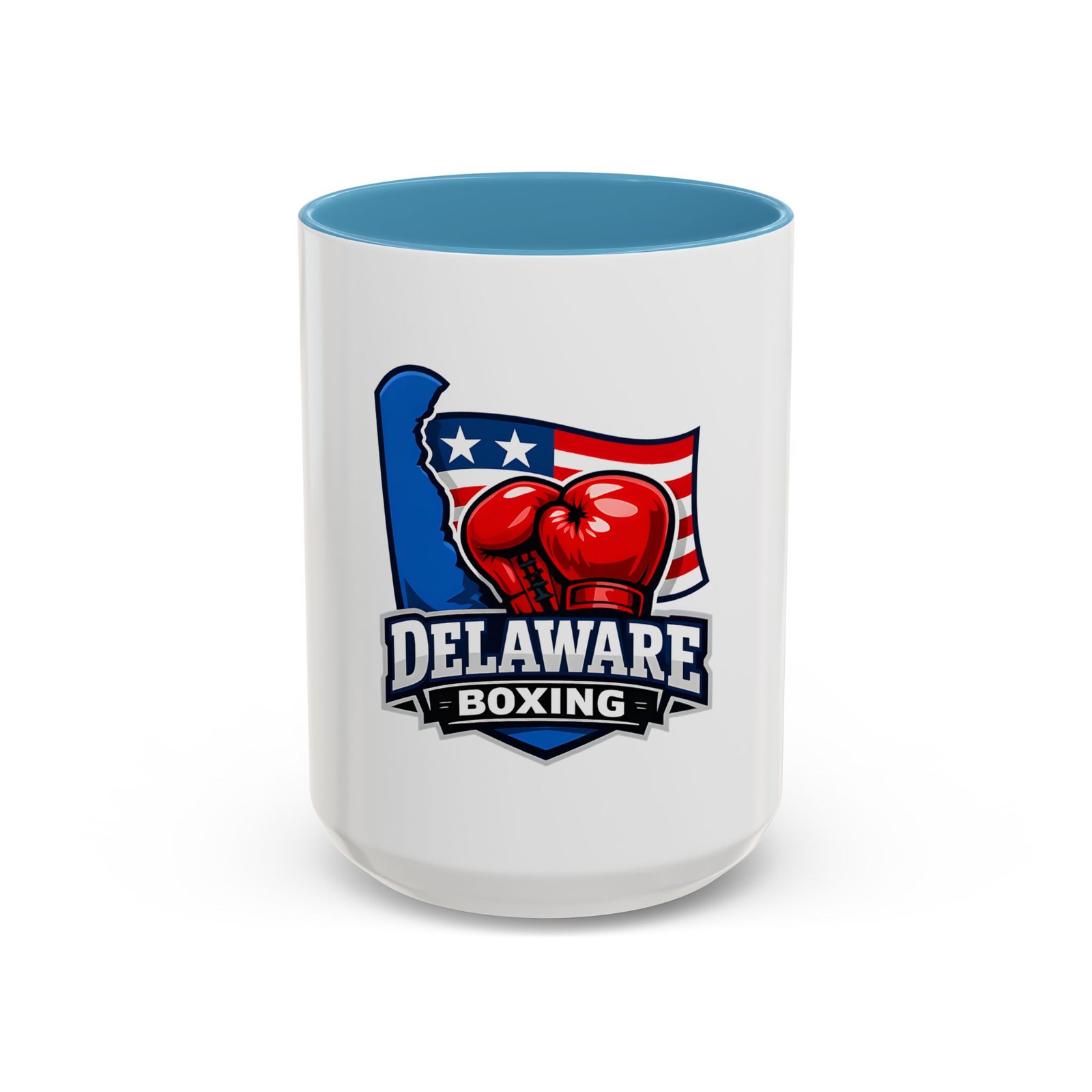 Delaware Boxing Coffee Mug — 11/15oz Accent Mug with American Flag & Boxing Gloves - Image 37