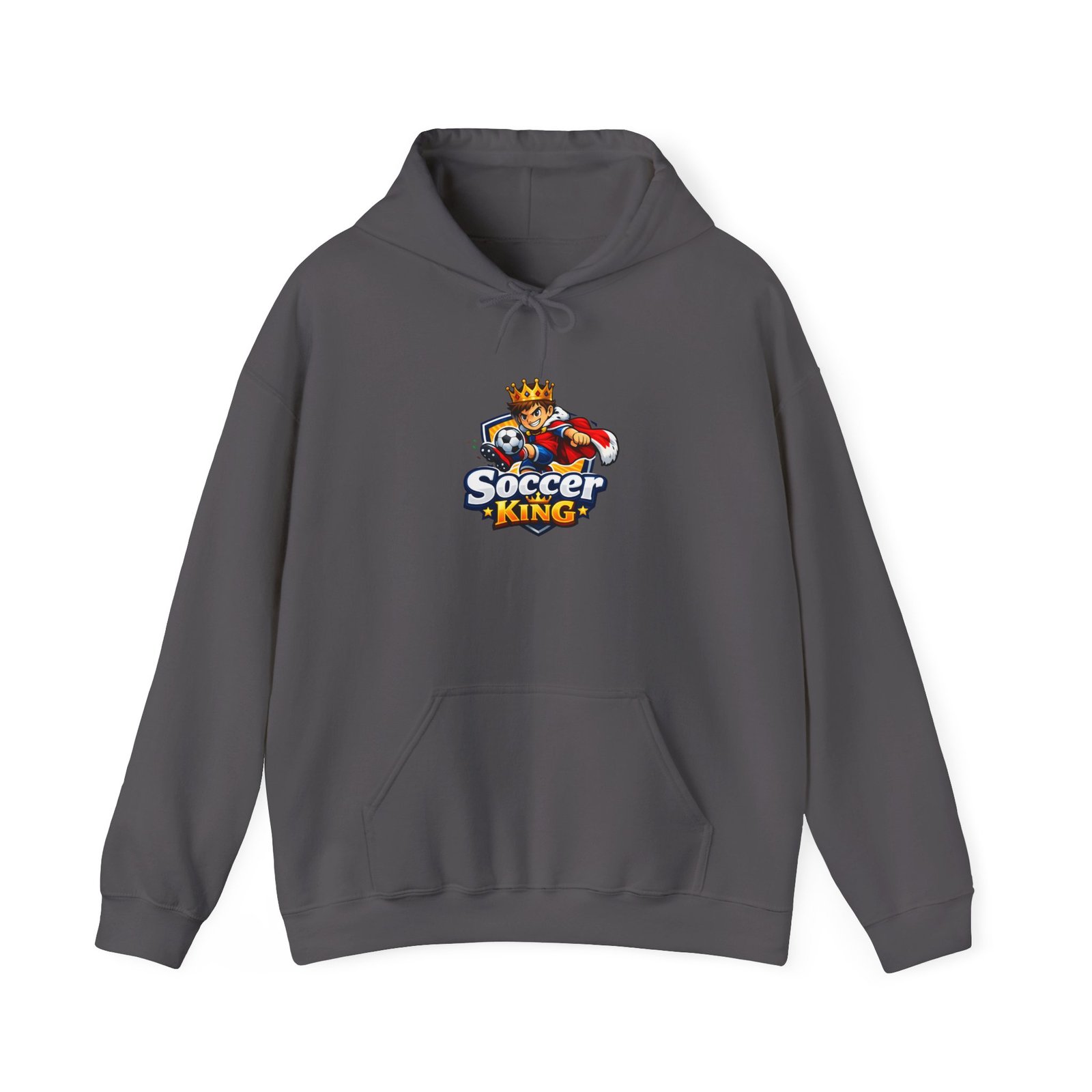 Soccer King Hoodie — Graphic Youth Soccer Crown Logo Pullover - Image 41
