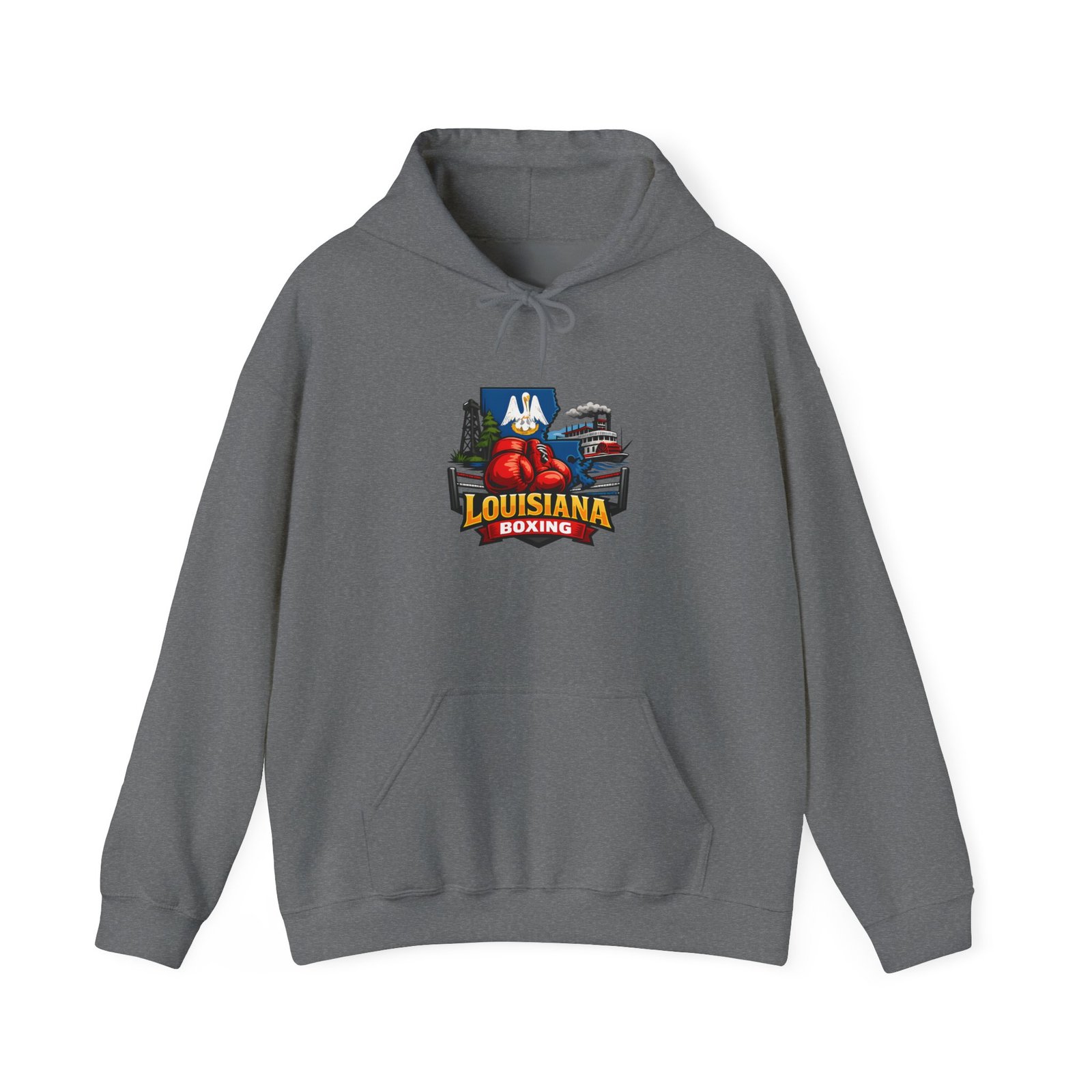 Louisiana Boxing Hoodie — Creole Fighting Team Logo Pullover - Image 25
