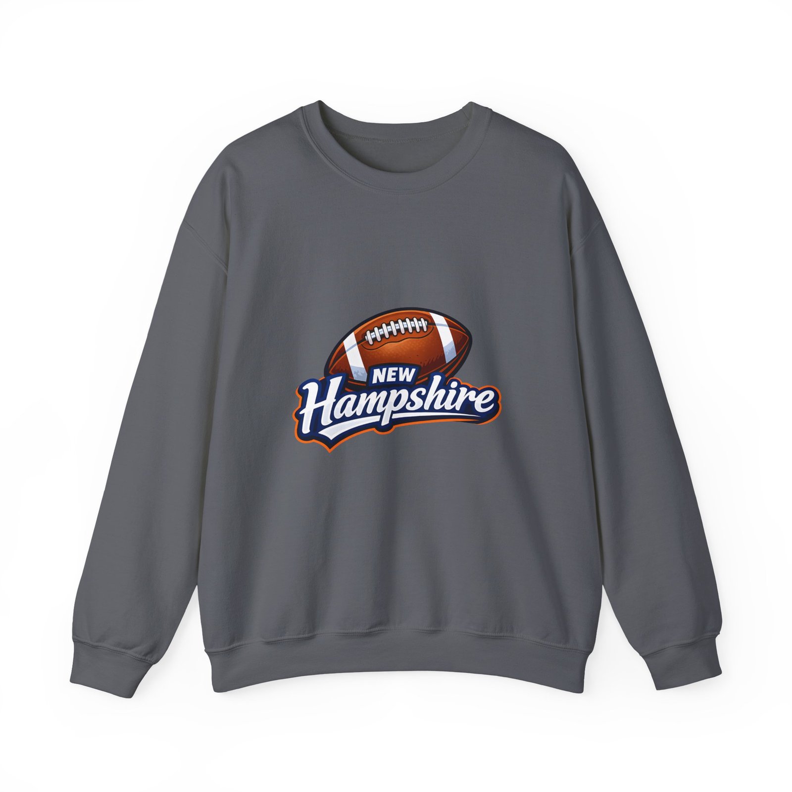 New Hampshire Football Crewneck Sweatshirt — Retro State Football Logo - Image 37