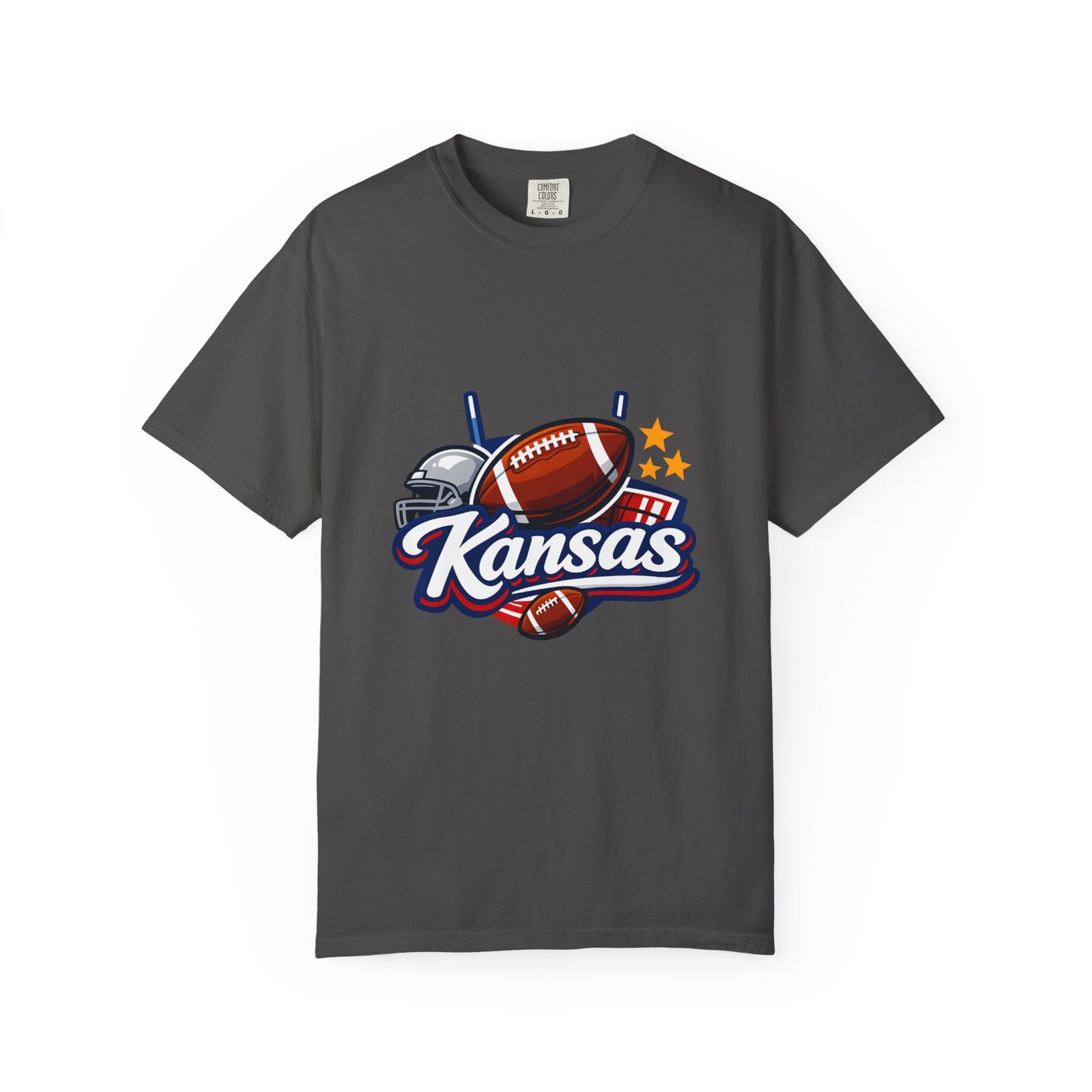 Kansas Football T-Shirt — Retro Helmet & Ball State Pride Tee - Image 45