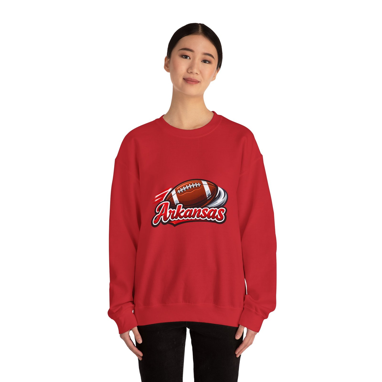 Arkansas Football Crewneck Sweatshirt — Retro Gridiron Logo - Image 48