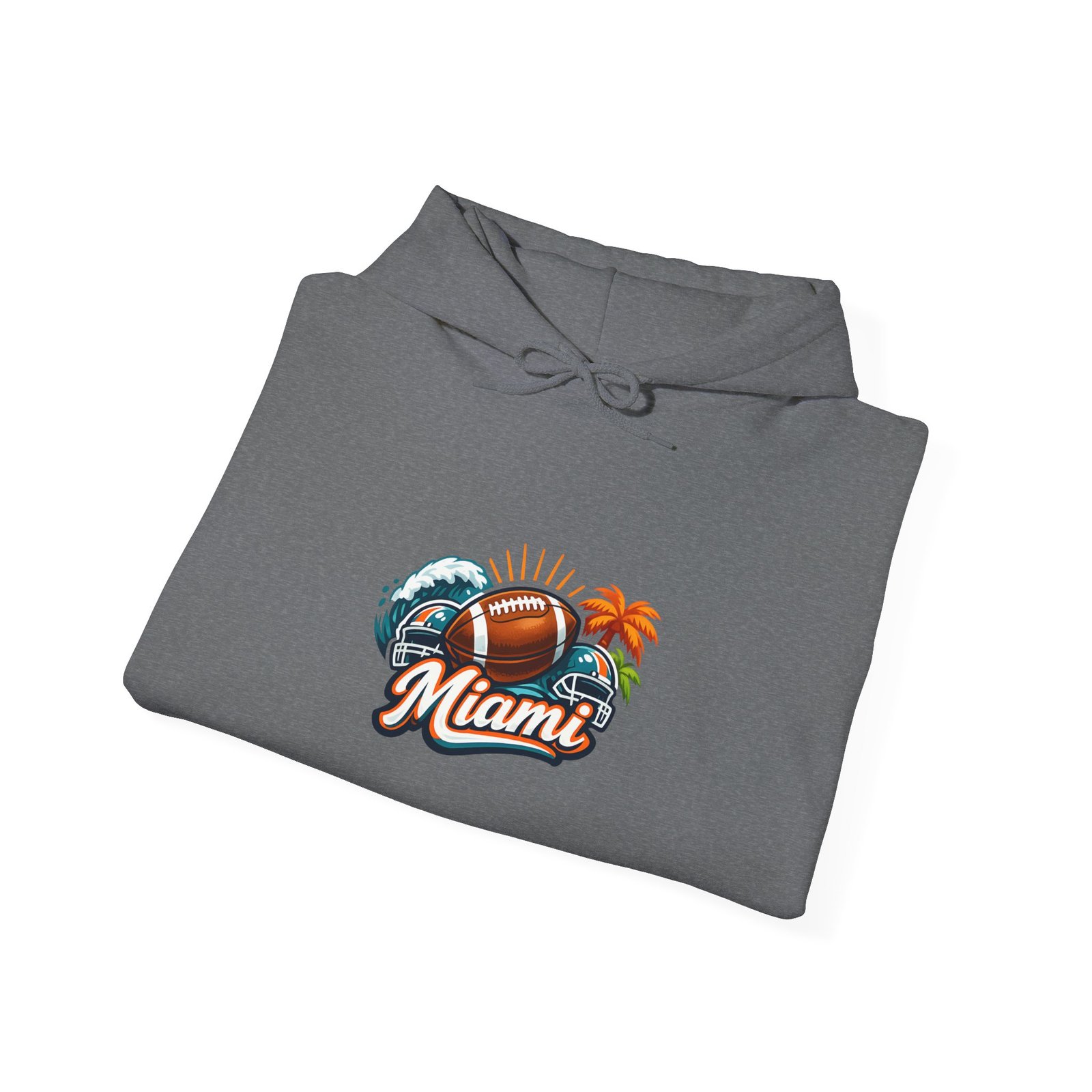 Miami Beach Retro Hoodie — Vintage Palm Tree Sunset Surf Graphic - Image 27