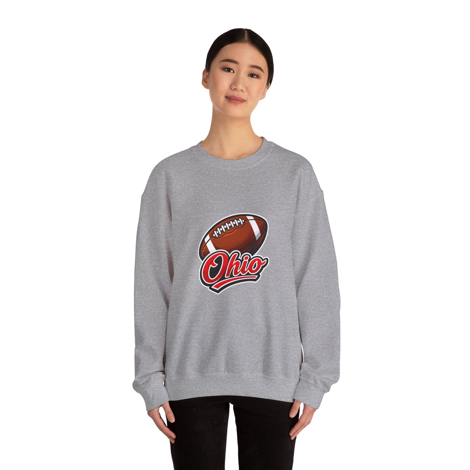 Crewneck Sweatshirt — Ohio Football Logo Crewneck - Image 24