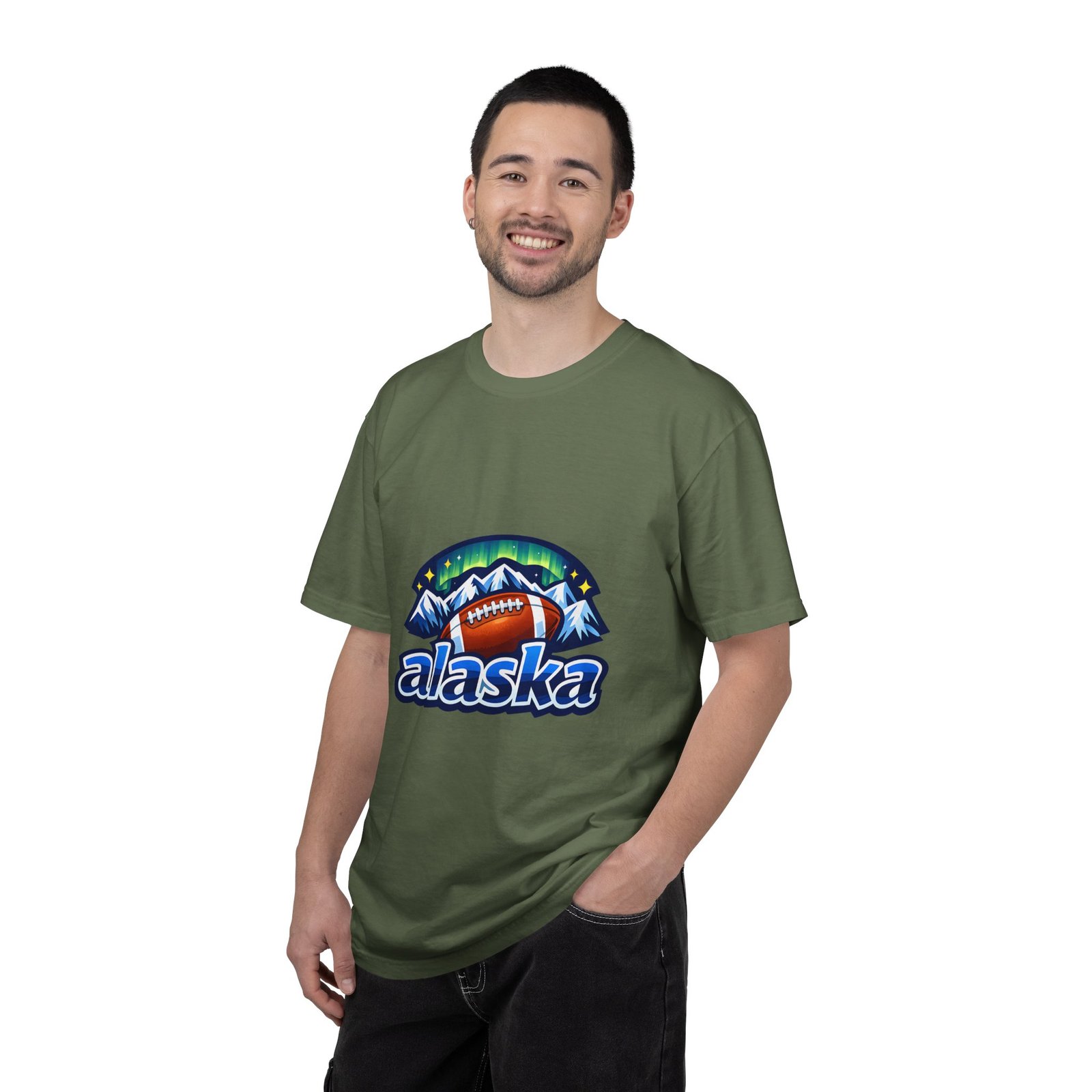 Alaska Football Bear Mountains T‑Shirt - Image 15