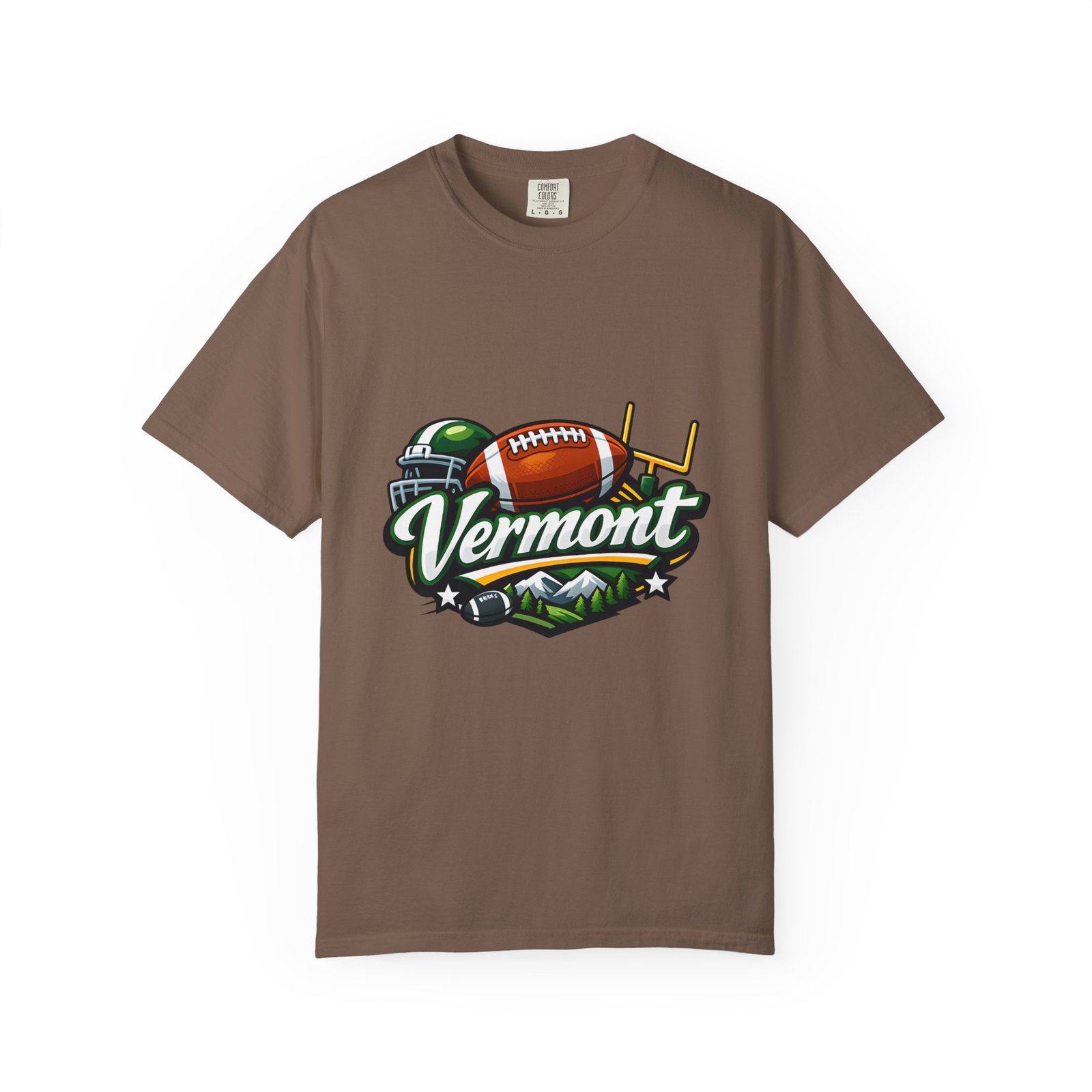 Vermont Football State T-Shirt — Retro Helmet & Goalpost Design - Image 25