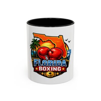 Florida Boxing Coffee Mug – Tropical Boxing Gloves Design (11oz & 15oz)