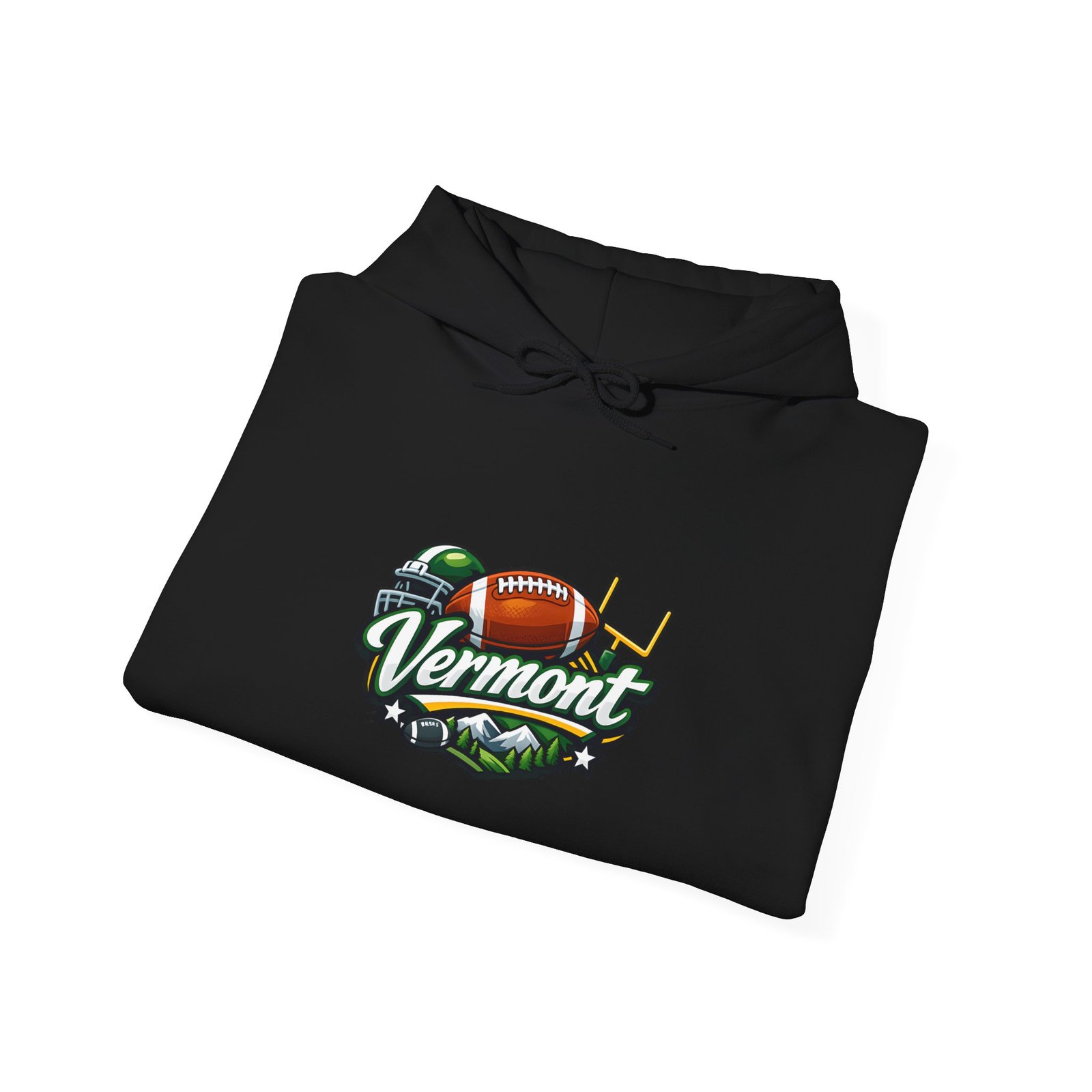 Vermont Football Hoodie – Vintage State Pride Pullover - Image 16