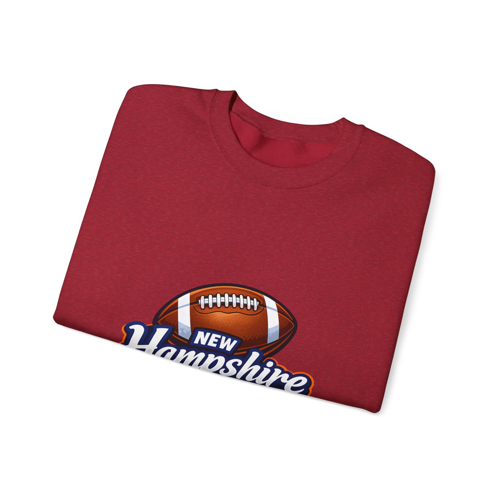 New Hampshire Football Crewneck Sweatshirt — Retro State Football Logo - Image 51