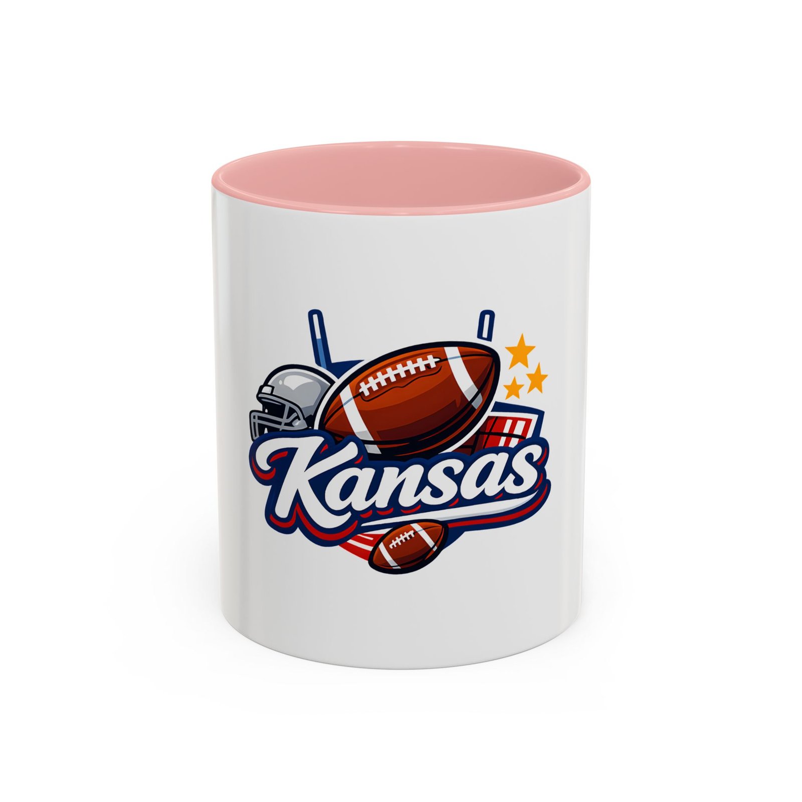 Kansas Football Coffee Mug — Accent 11/15oz - Image 9