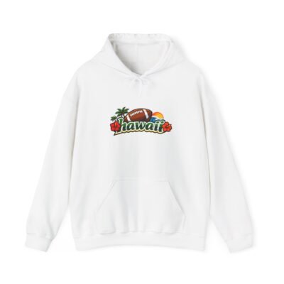 Hawaii Football Hoodie – Tropical Palm & Hibiscus Sports Pullover