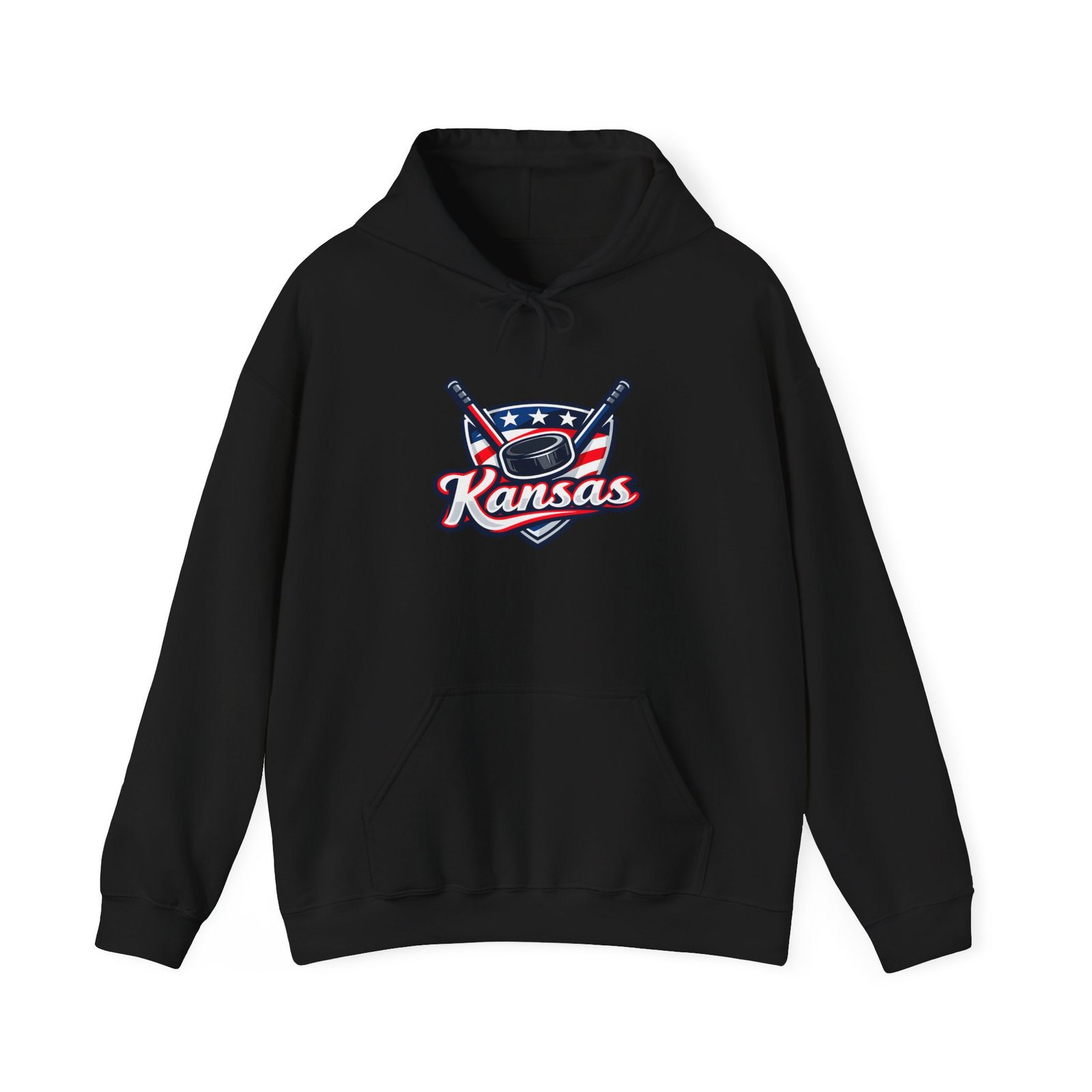 Kansas Baseball Hoodie – Retro Bat & Cap Logo Pullover - Image 21
