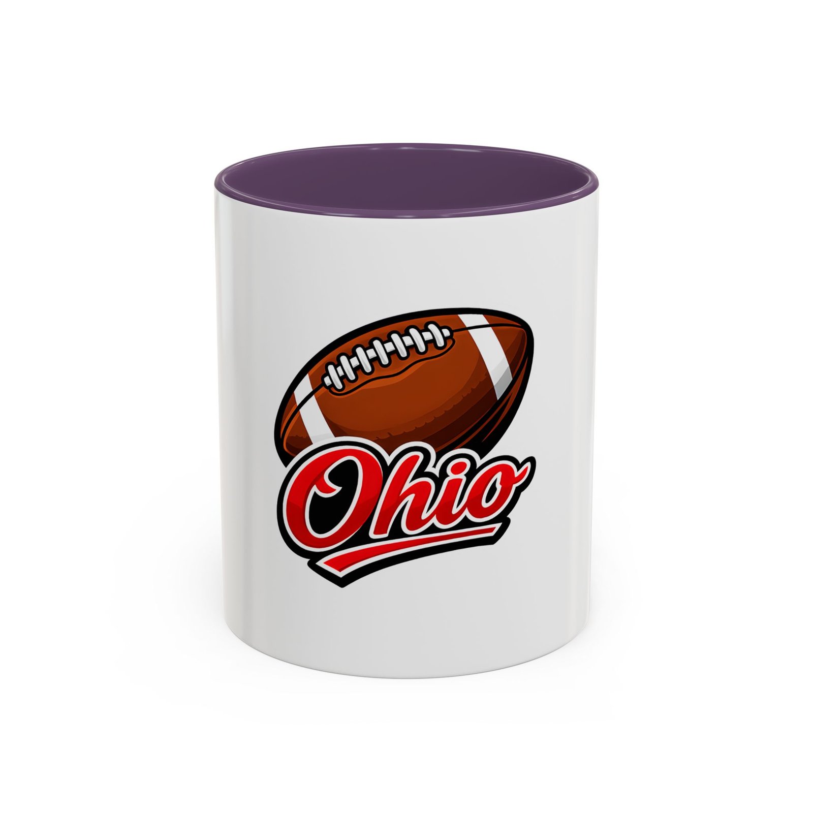 Ohio Football Accent Coffee Mug – 11/15oz Team Spirit Mug - Image 61