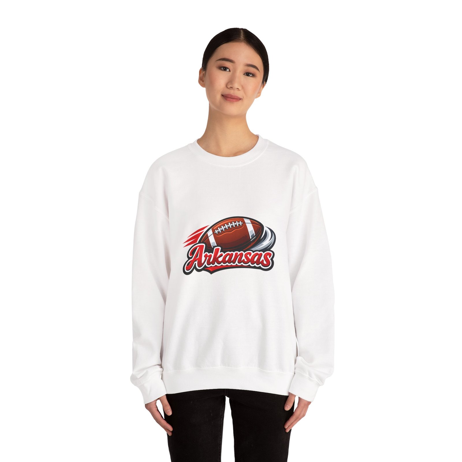 Arkansas Football Crewneck Sweatshirt — Retro Gridiron Logo - Image 4