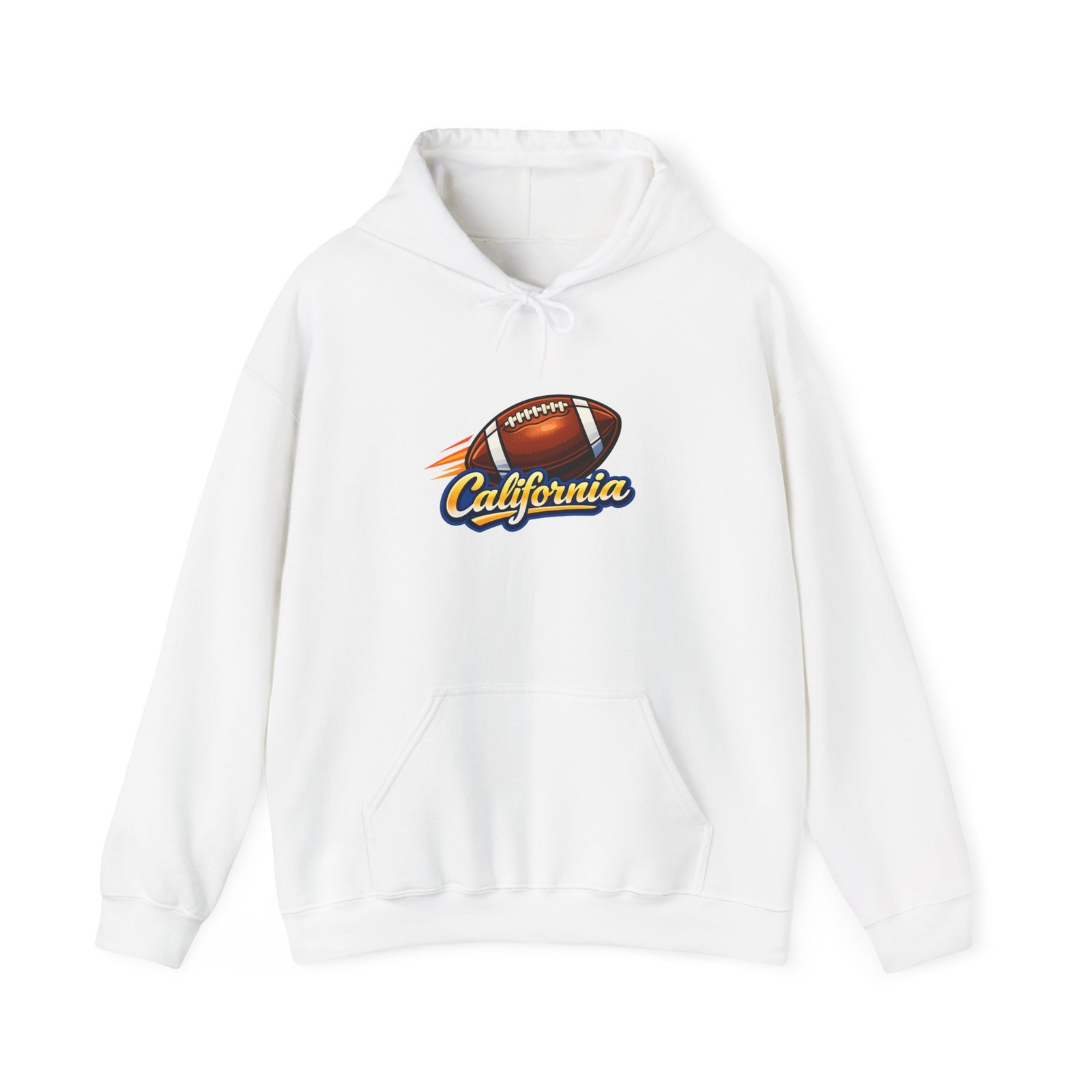 California Football Hoodie — Vintage Script Football Pullover