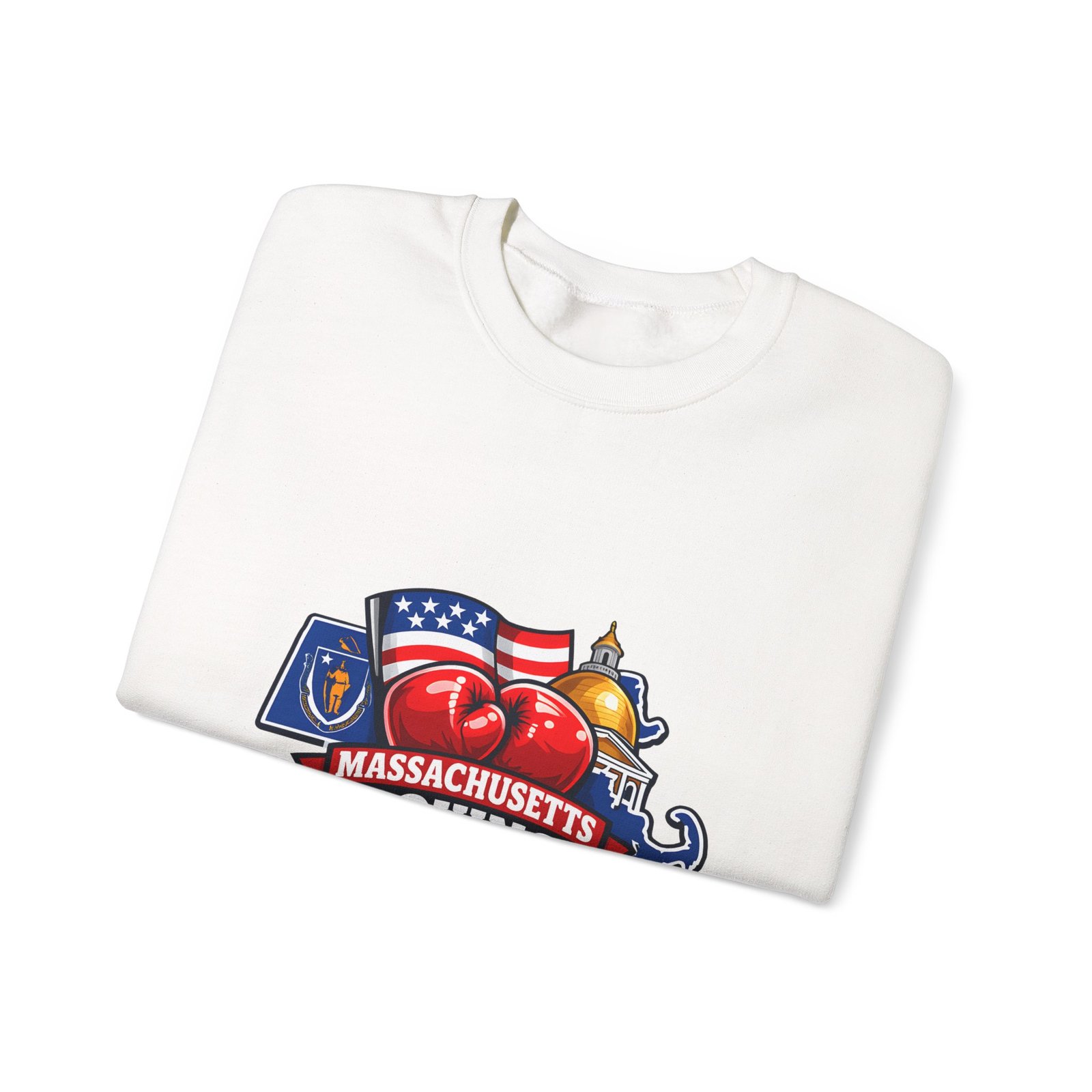 Massachusetts Boxing Crewneck Sweatshirt - Image 3