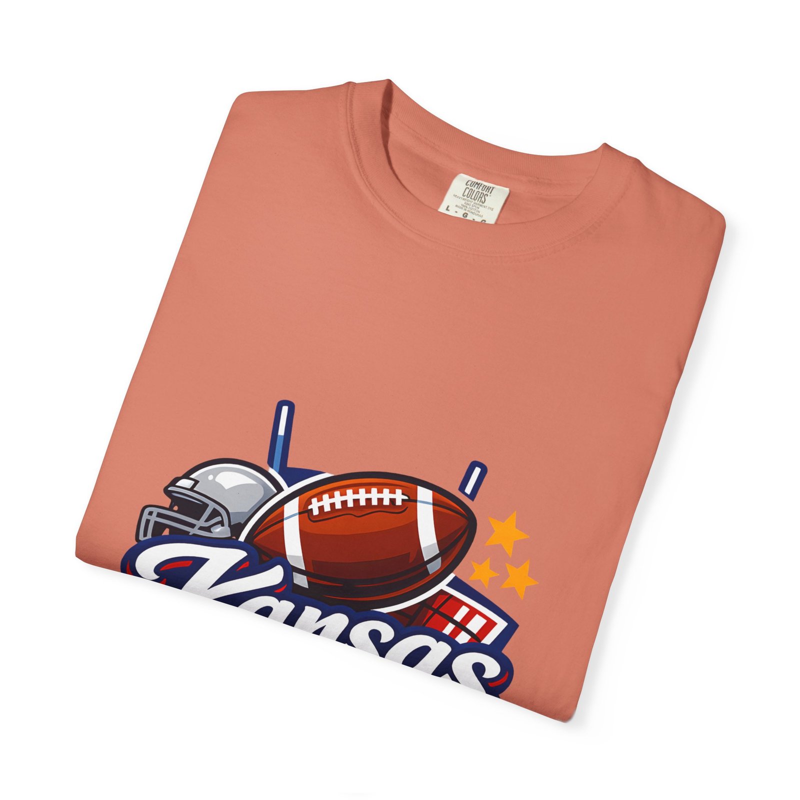 Kansas Football T-Shirt — Retro Helmet & Ball State Pride Tee - Image 7