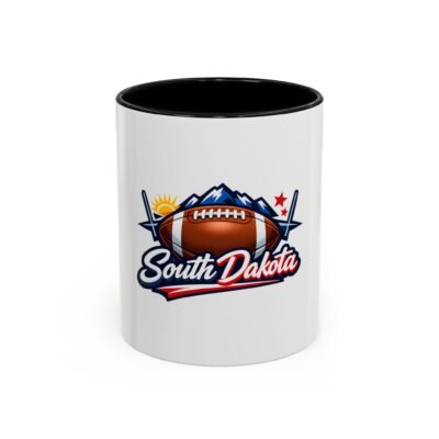 South Dakota Football Accent Coffee Mug – 11/15oz
