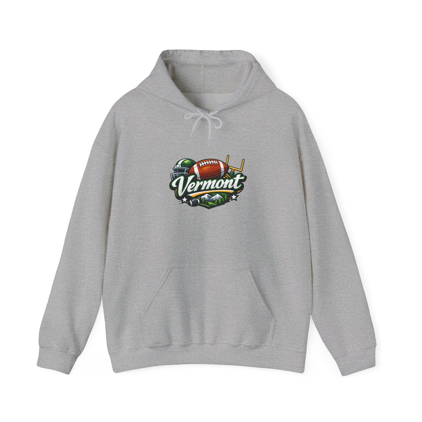 Vermont Football Hoodie – Vintage State Pride Pullover - Image 17