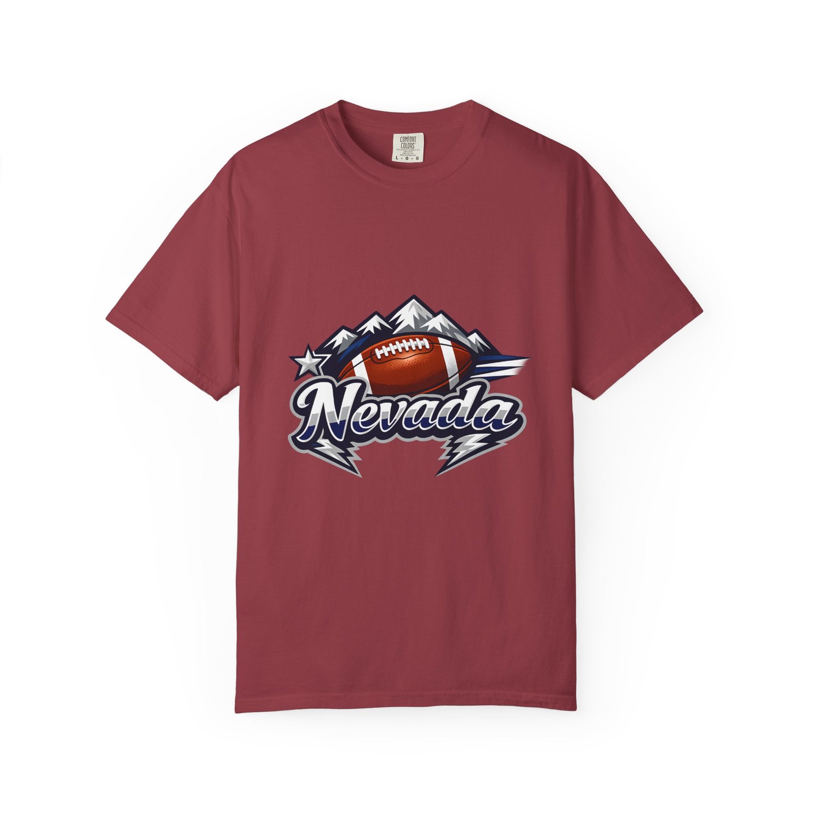 Nevada Football T-Shirt — Mountain Football Tee - Image 53
