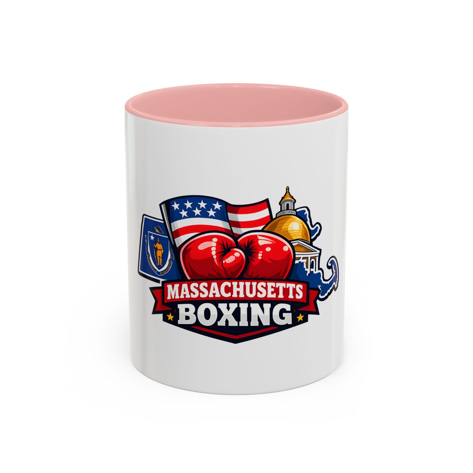 Massachusetts Boxing Accent Coffee Mug — State Pride Boxing Logo (11/15oz) - Image 9