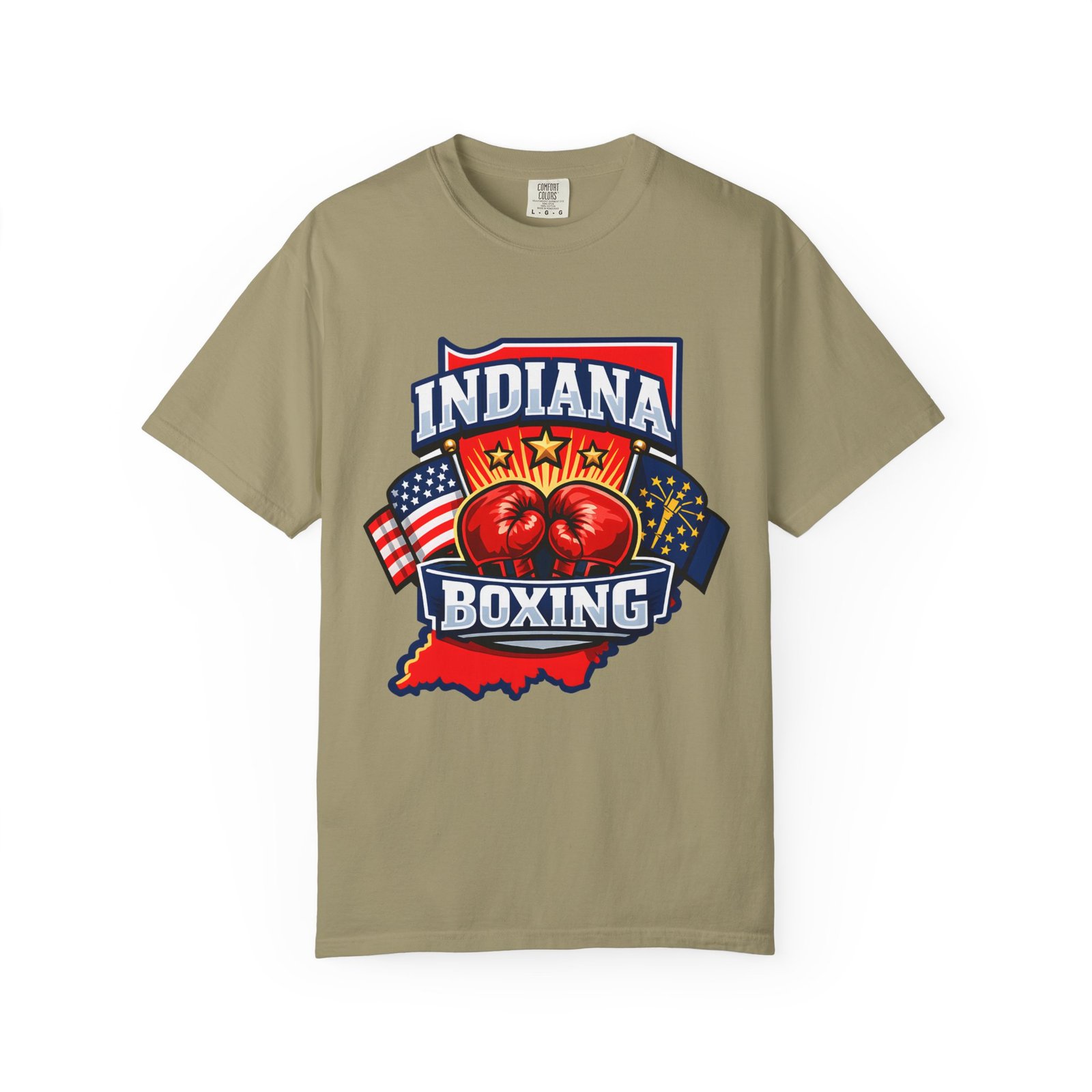 Indiana Boxing T-Shirt — State Pride Boxing Tee with Gloves & Flags - Image 21