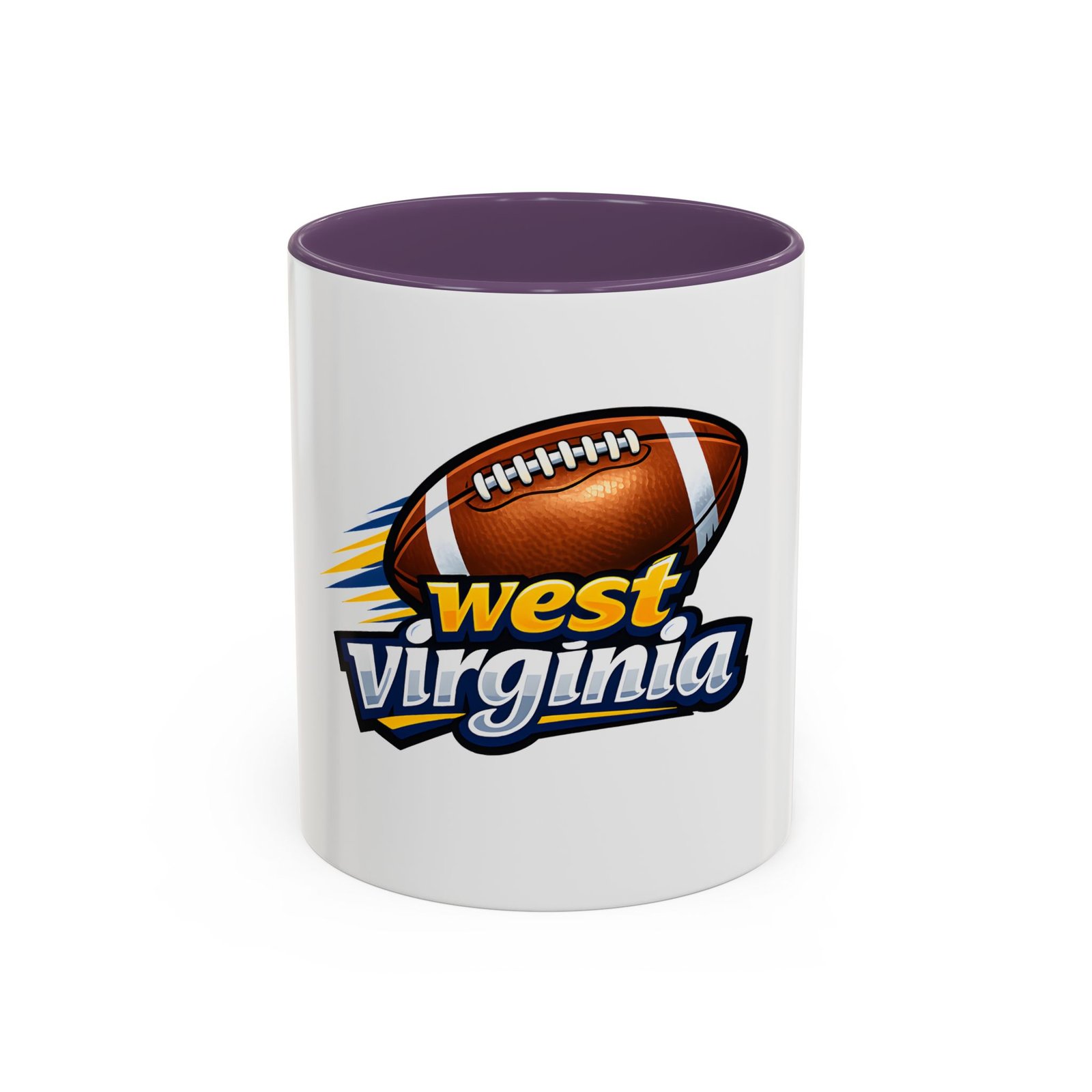 West Virginia Football Accent Coffee Mug (11/15oz) - Image 61