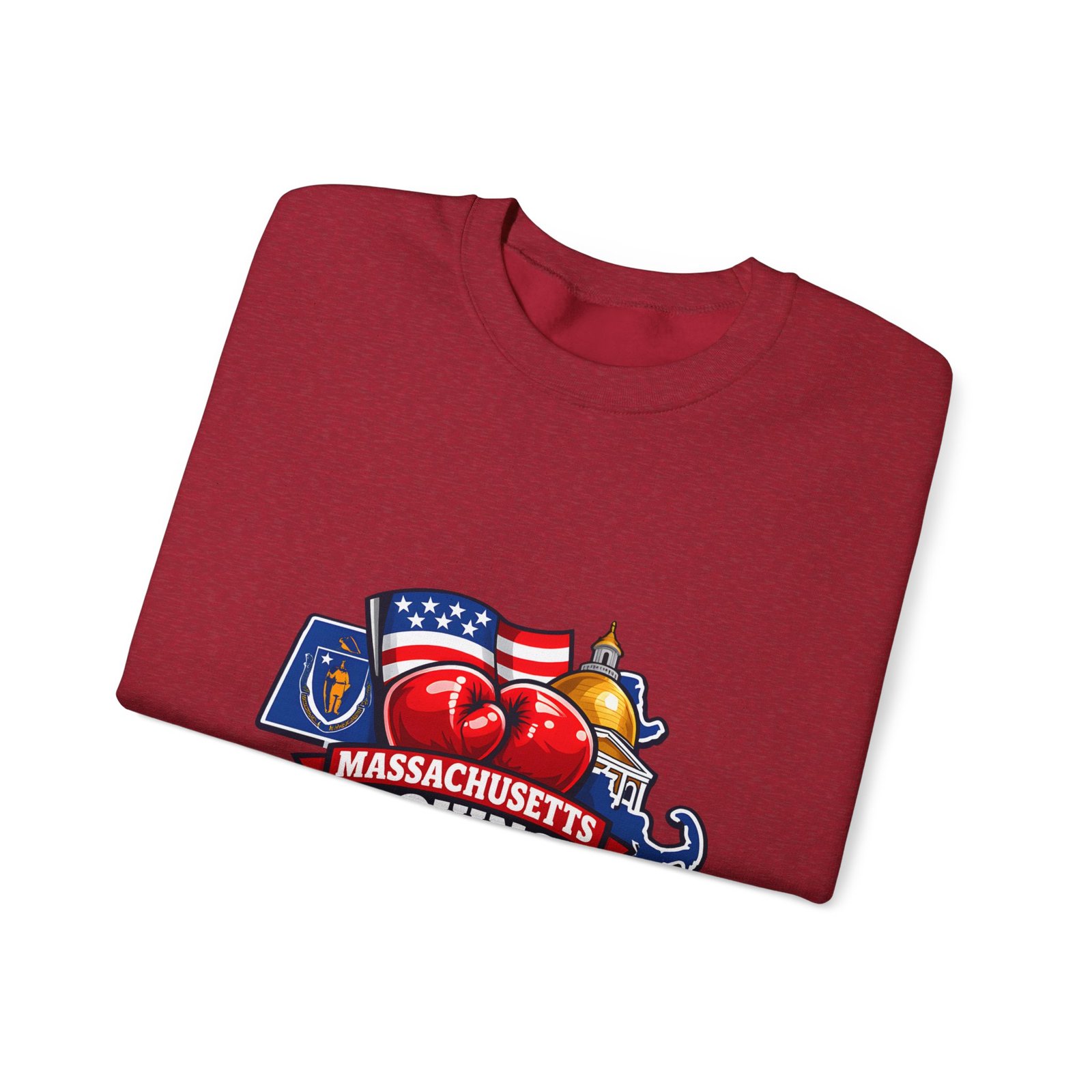 Massachusetts Boxing Crewneck Sweatshirt - Image 51