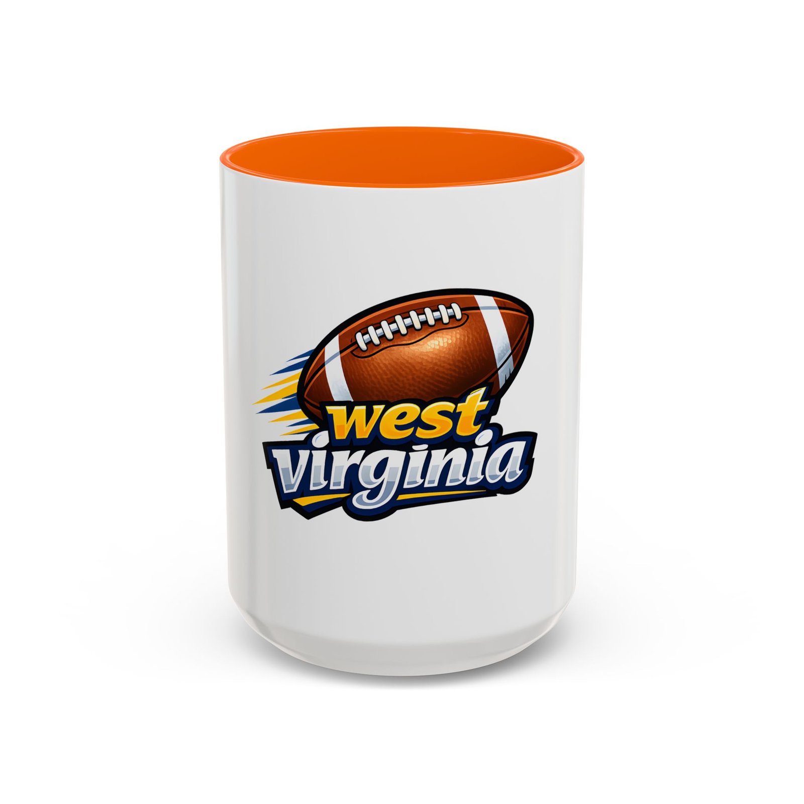 West Virginia Football Accent Coffee Mug (11/15oz) - Image 49