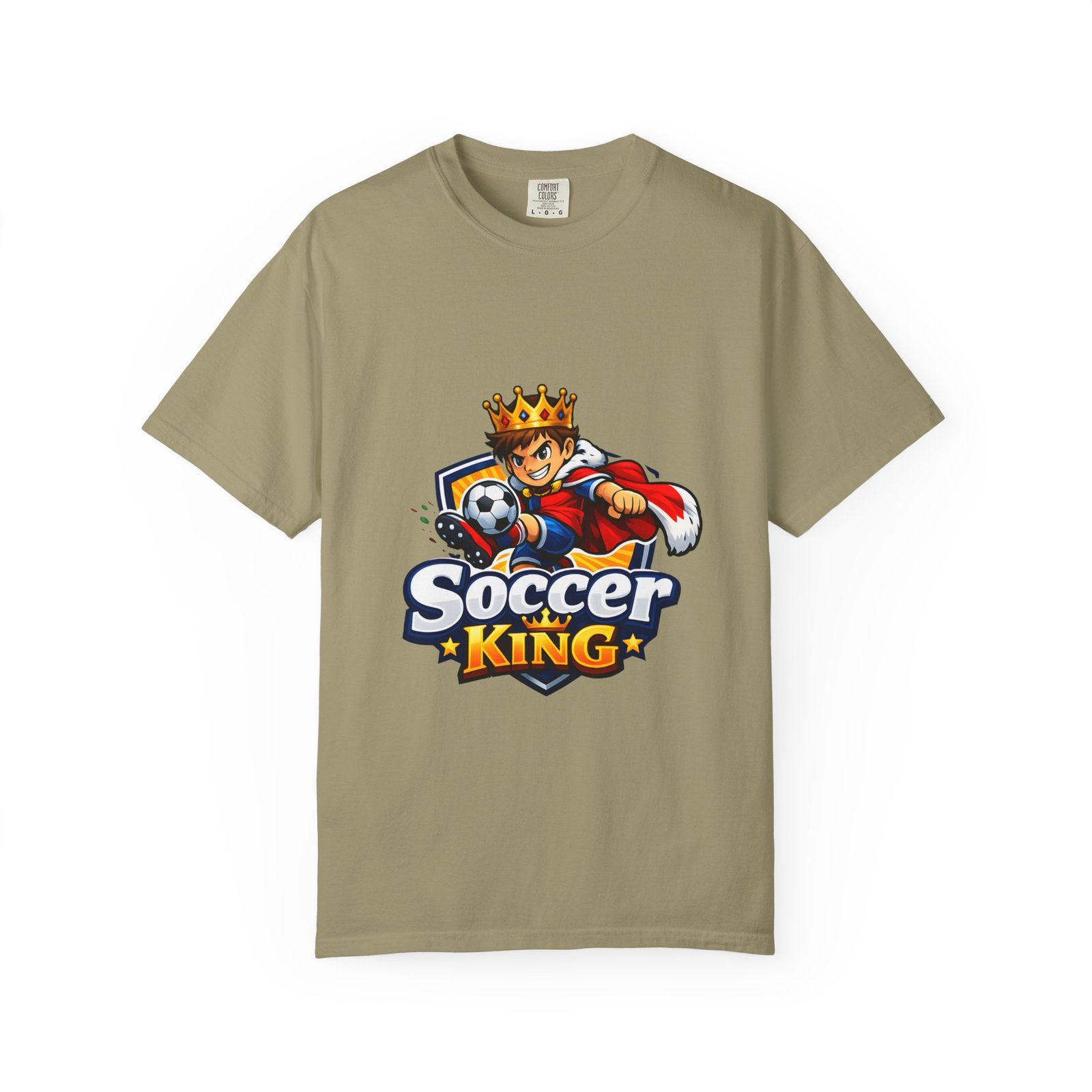 Soccer King T-Shirt — Kids & Teens Soccer Crown Graphic Tee - Image 16